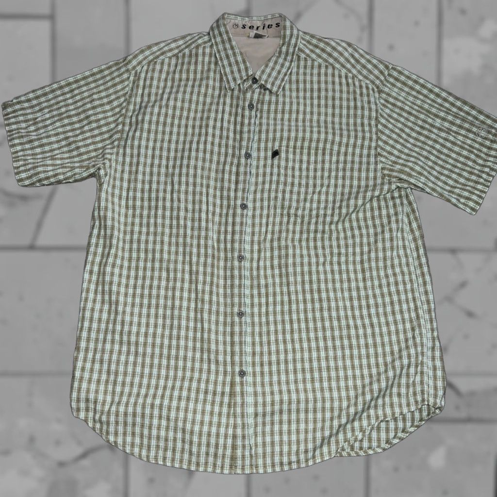 The North Face The North Face A5 Series Green Plaid Shirt Mens XL Short Sleeve Button-Up Regular Fit Size US XL / EU 56 / 4 - 1 Thumbnail