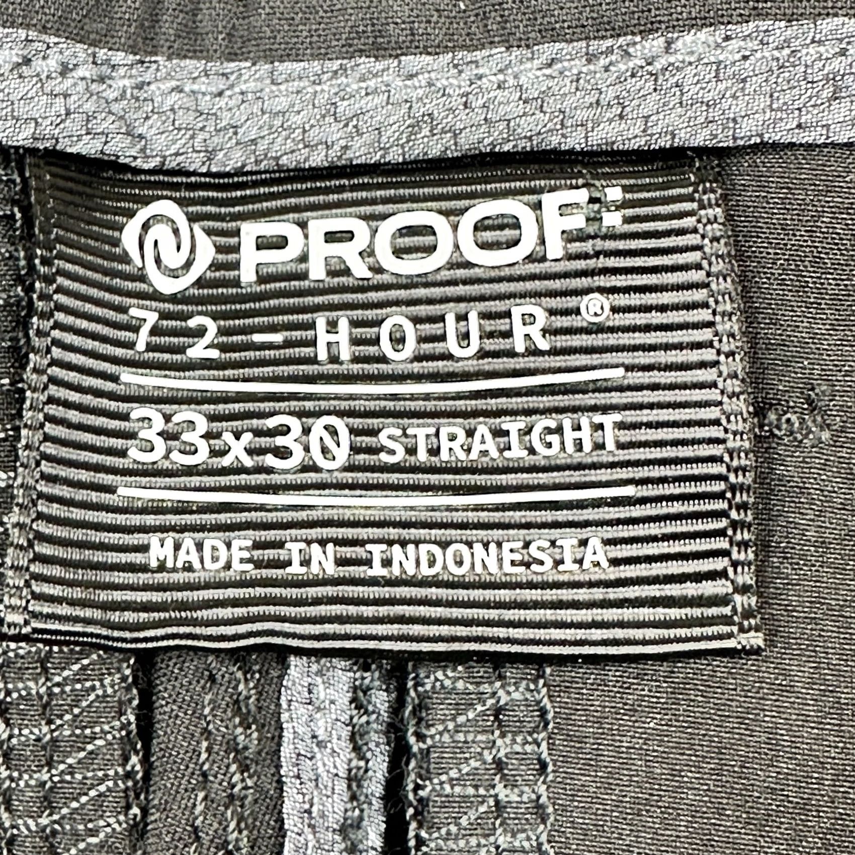 Vintage Proof Pants Black Merino Wool Straight Performance 33x30 Mens Huckberry Size US 33 - 4 Thumbnail