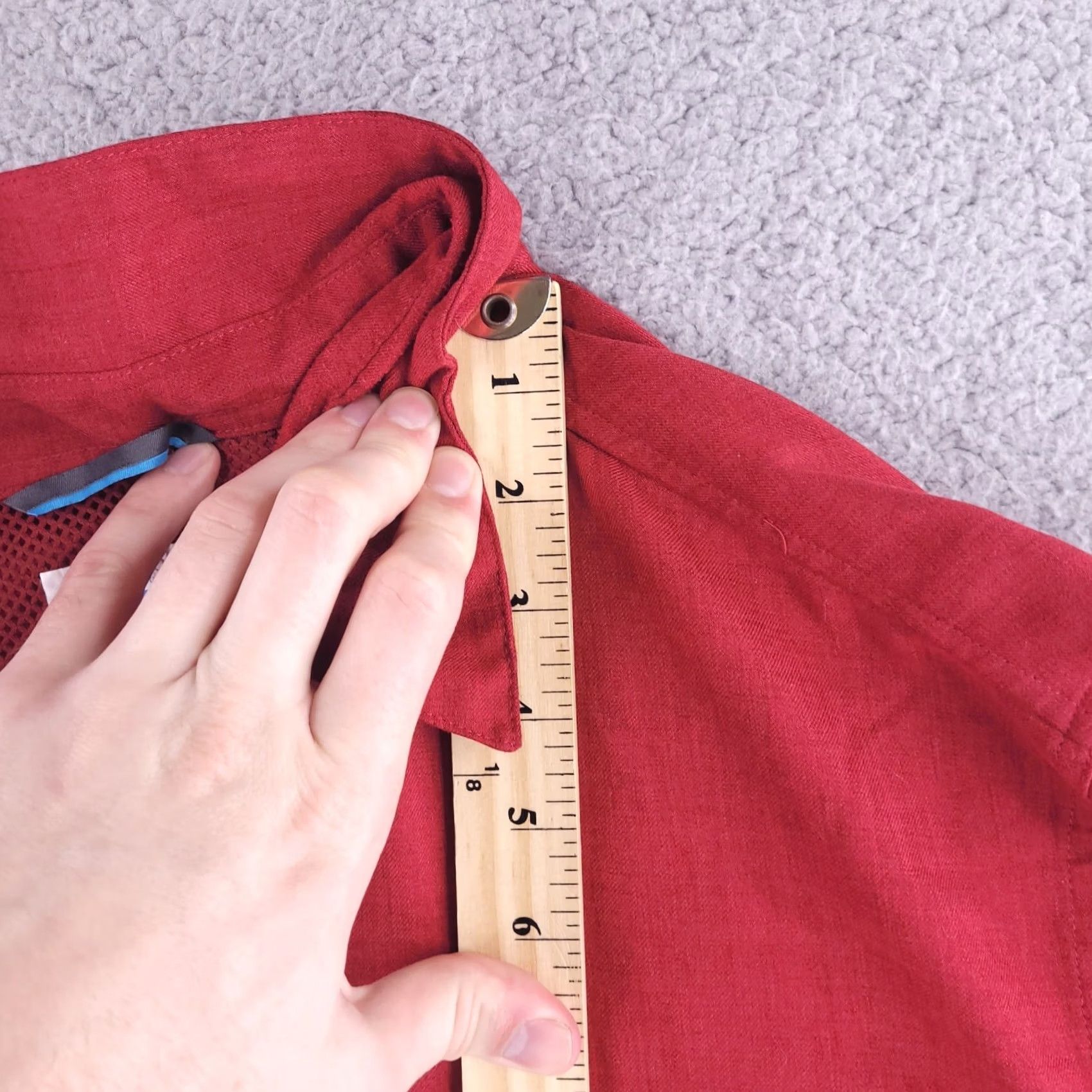 Vintage Columbia Shirt Mens 2XL Red Fishing Vented Long Sleeve Button Polyester Size US XXL / EU 58 / 5 - 7 Thumbnail