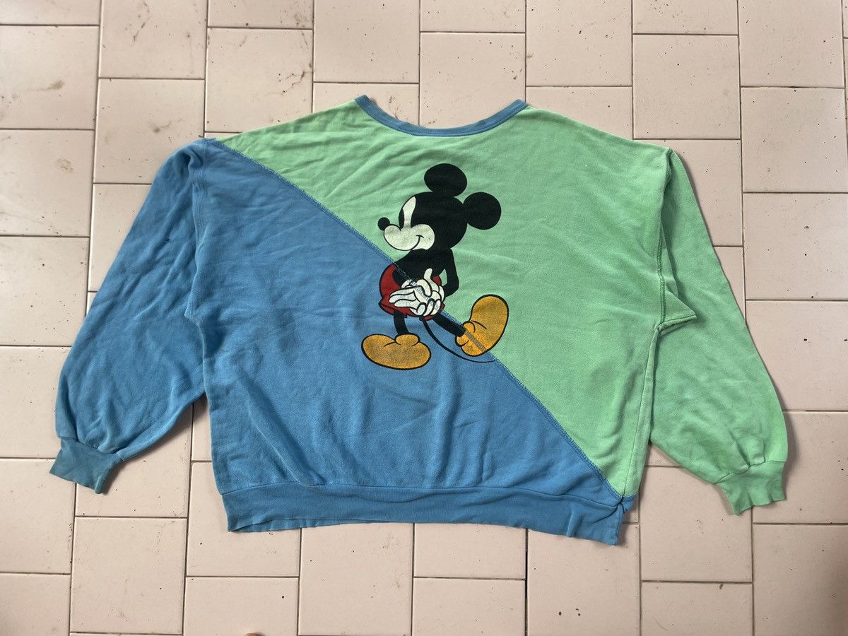 Disney × Mickey Mouse × Vintage Vintage mickey mouse double connecting fabric sweatshirt Size US L / EU 52-54 / 3 - 3 Thumbnail