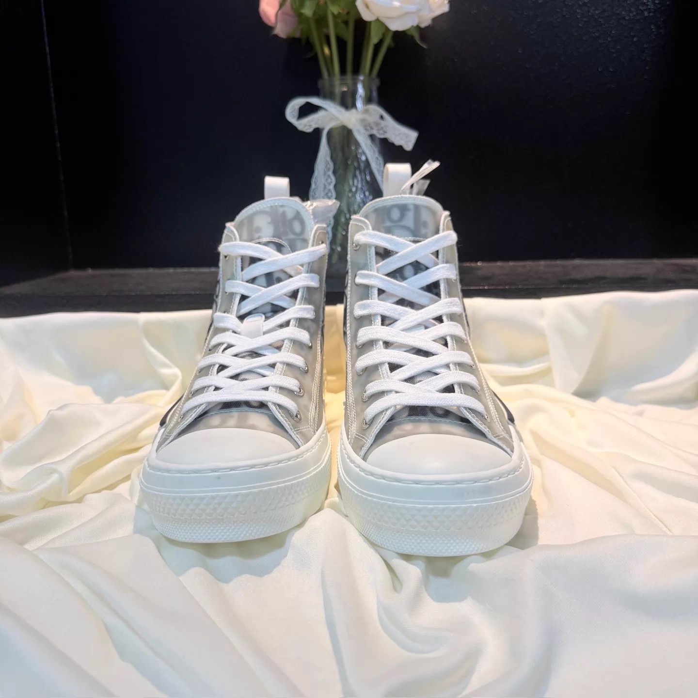 Dior Dior B27 Black & White DR Print Sneakers 37 99 New Size US 6.5 / IT 36.5 - 2 Thumbnail