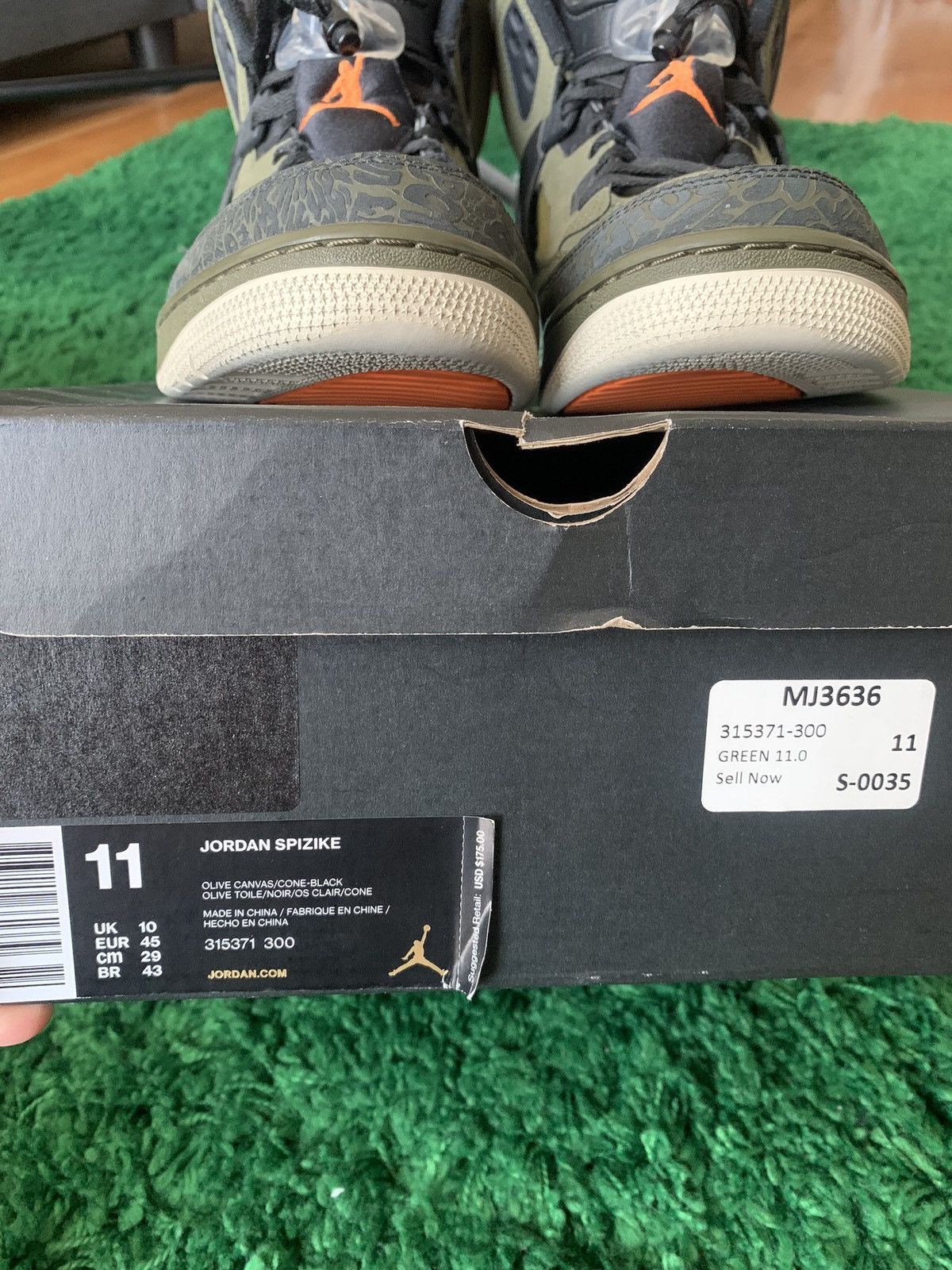 Jordan Brand Jordan Spizike Olive Canvas Size US 11 / EU 44 - 16 Thumbnail