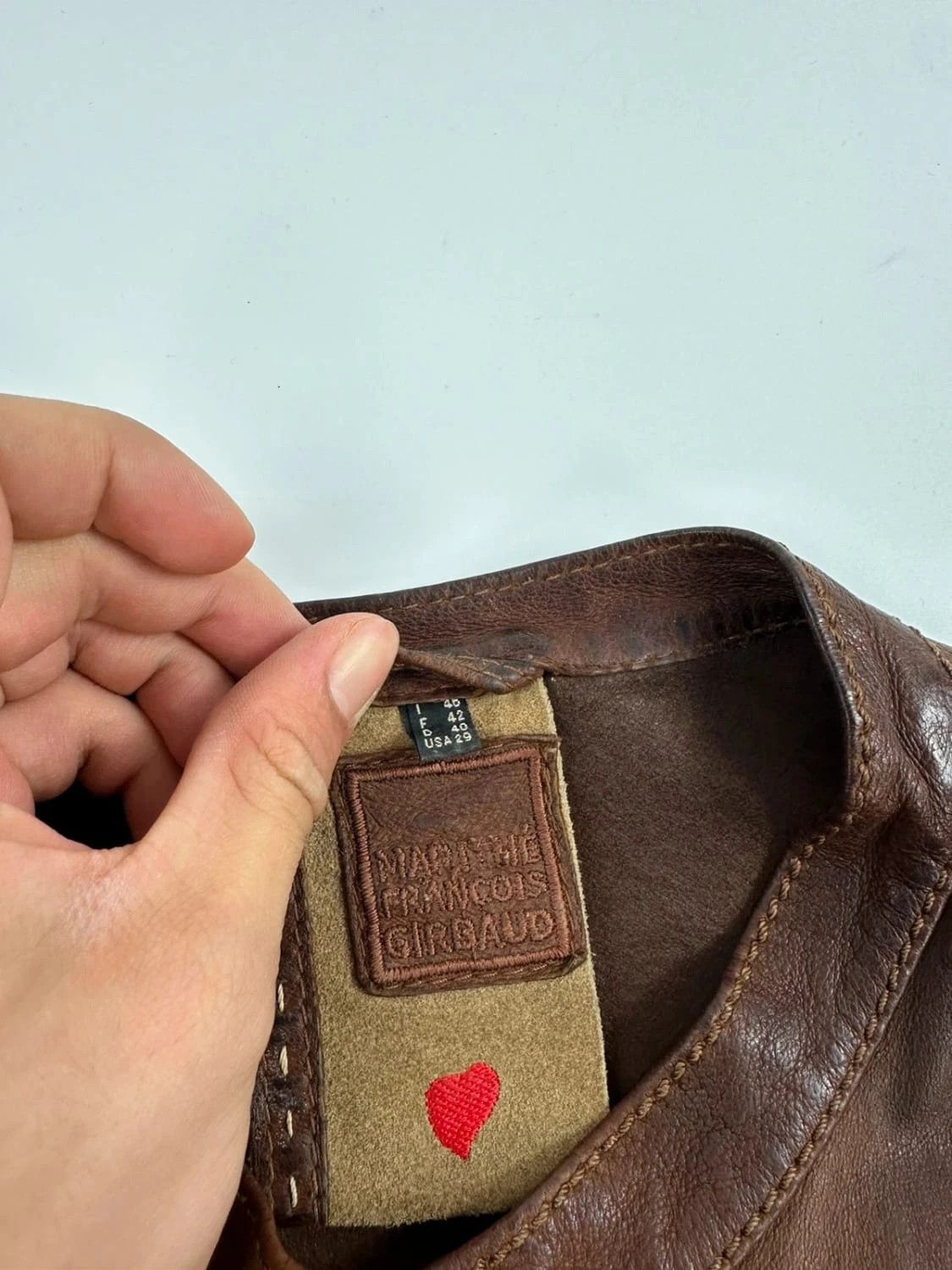 Marithe + Francois Girbaud Marithé + Francois Girbaud Patch Leather jacket Brown Size M / US 6-8 / IT 42-44 - 16 Thumbnail