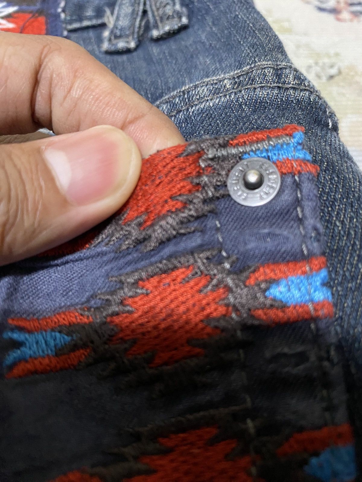 Element Element Skatebord Y2K Straight Deep Blue Wash Jeans Size US 31 - 3 Thumbnail