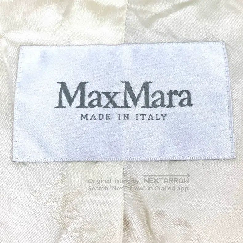 Max Mara Max Mara Ivory Teddy Alpaca Hair Lapel Double Breasted Lon Size M / US 6-8 / IT 42-44 - 6 Thumbnail