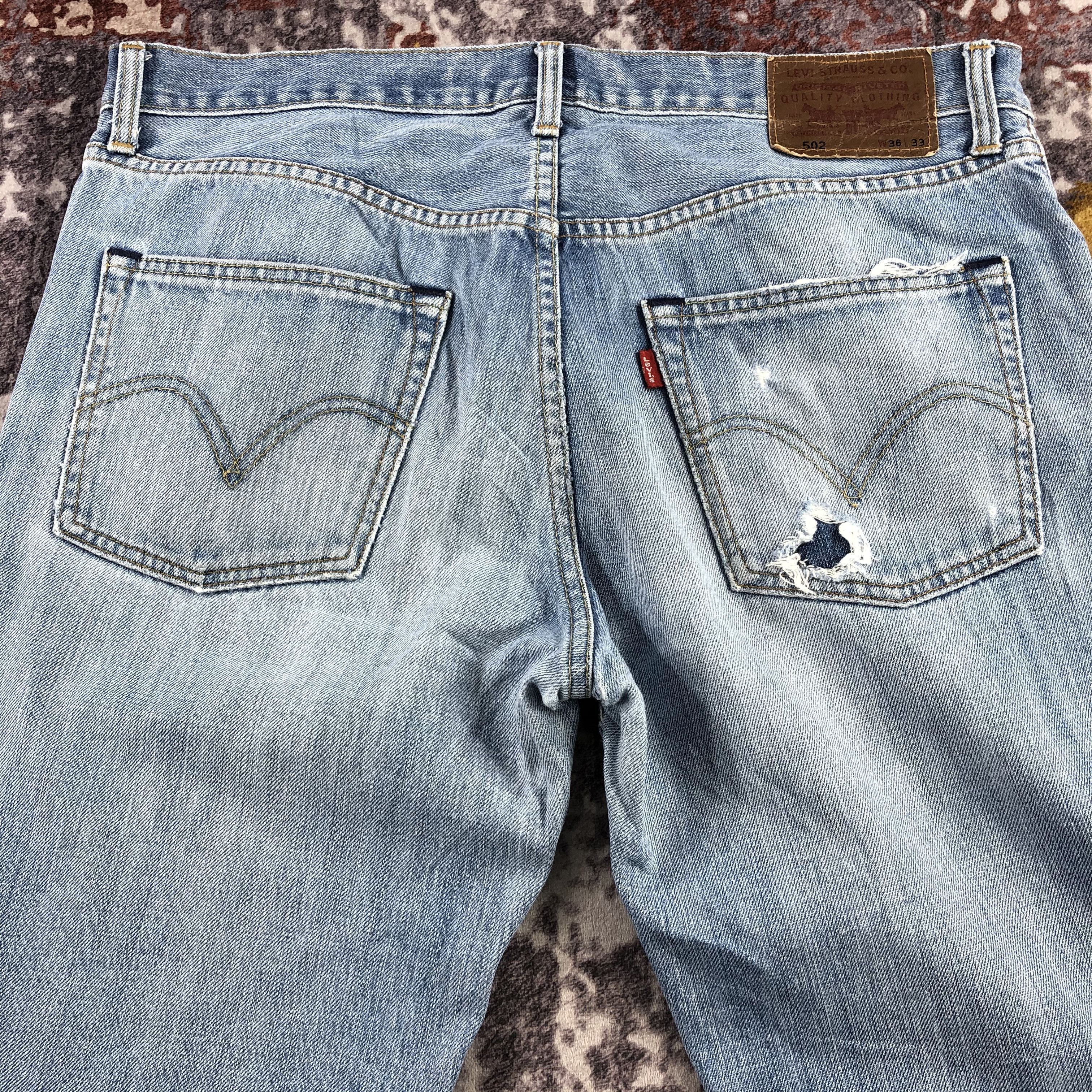 Levi's × Vintage Vintage Blue Wash Levis 502 Jeans-JM2754 Size US 37 - 5 Thumbnail