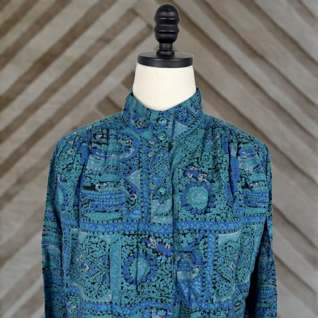 Vintage VINTAGE Carole Little Blouse Womens XS? No Size? - This is unclear; cannot add. Size M / US 6-8 / IT 42-44 - 1 Thumbnail