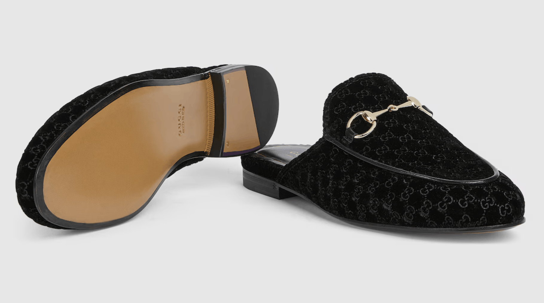 Gucci Princetown Velvet Backless Slide Loafer Mule Slipper Flat 41 Size US 11 / IT 41 - 7 Thumbnail