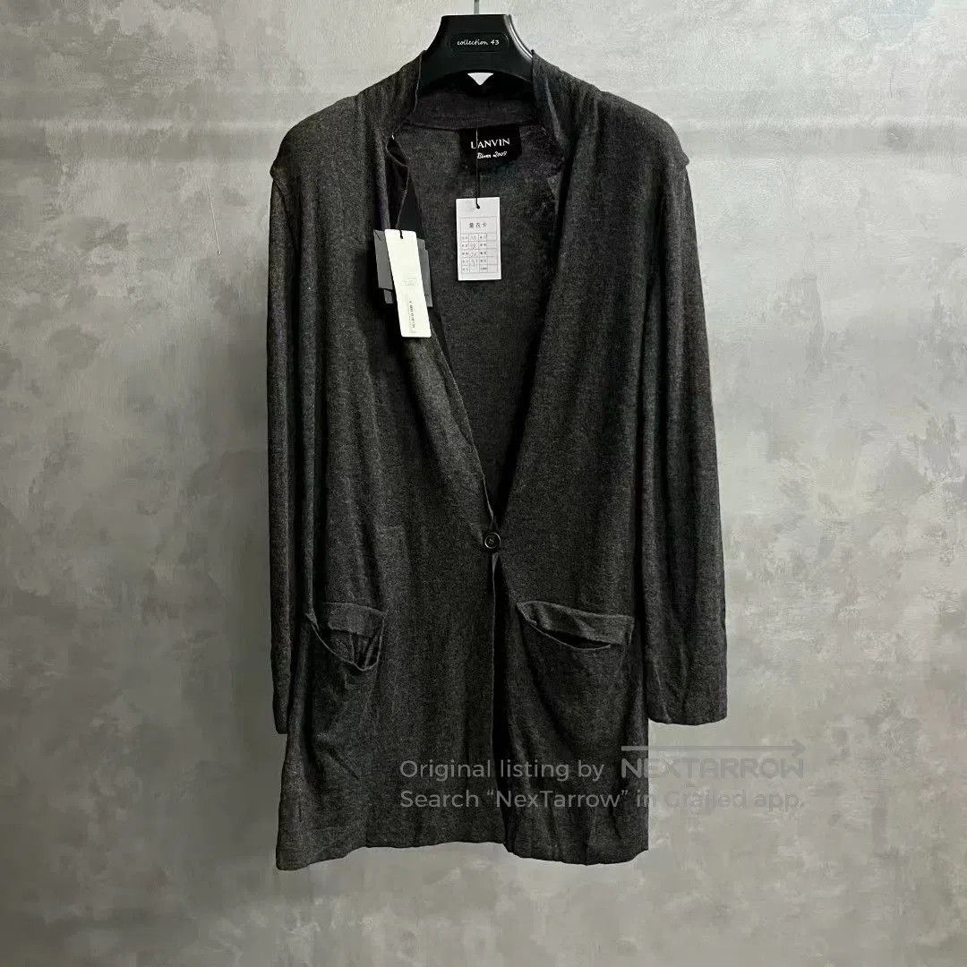 Lanvin lanvin gray long sleeve knitted cardigan. Size US M / EU 48-50 / 2 - 1 Thumbnail