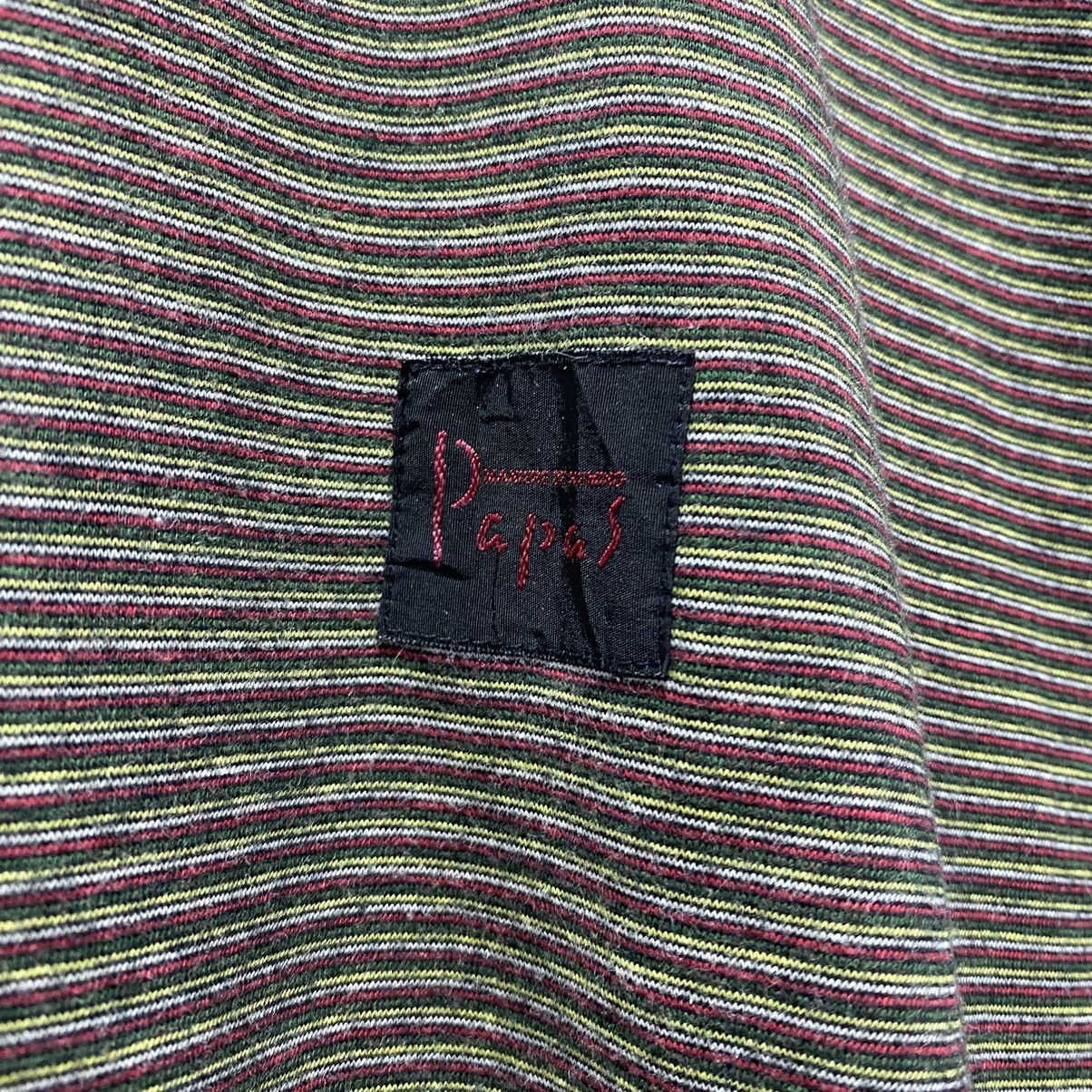 Designer × Japanese Brand × Mademoiselle Non Non Sick☠️ Papas Stripes Tee Japan Lgb Hysteric Size US L / EU 52-54 / 3 - 4 Thumbnail