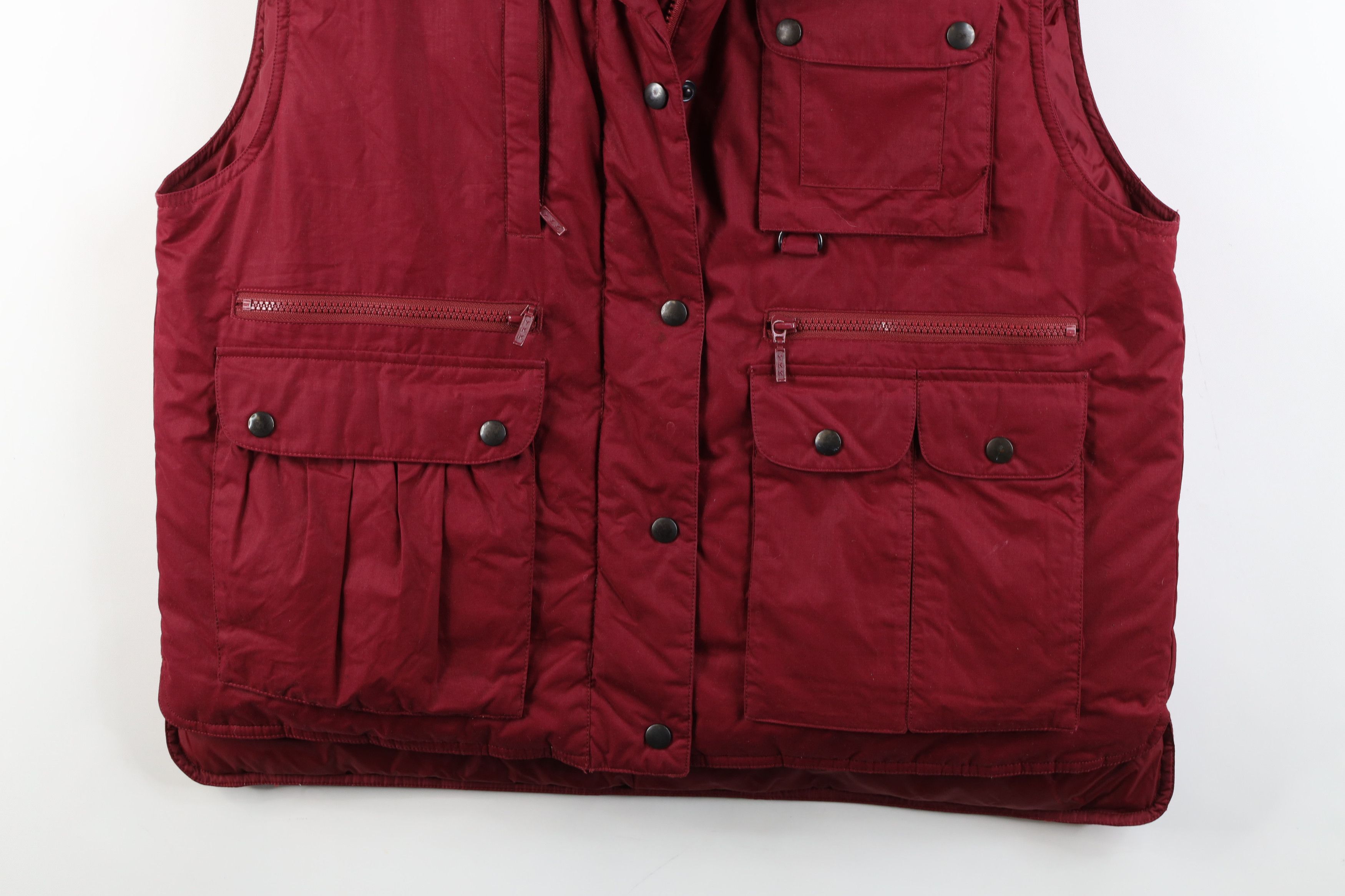 Eddie Bauer Vintage 90s Eddie Bauer Duck Down Puffer Vest Jacket Red Size M / US 6-8 / IT 42-44 - 3 Thumbnail