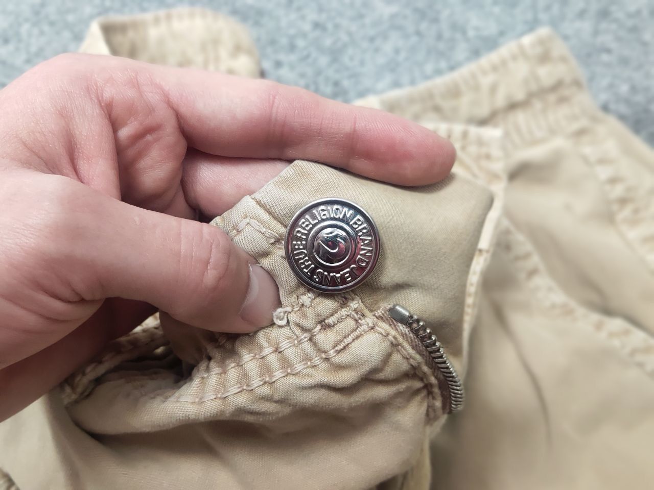 True Religion Vintage True Religion embroidered Faded Cargo Pants Supreme Size US 34 / EU 50 - 18 Thumbnail