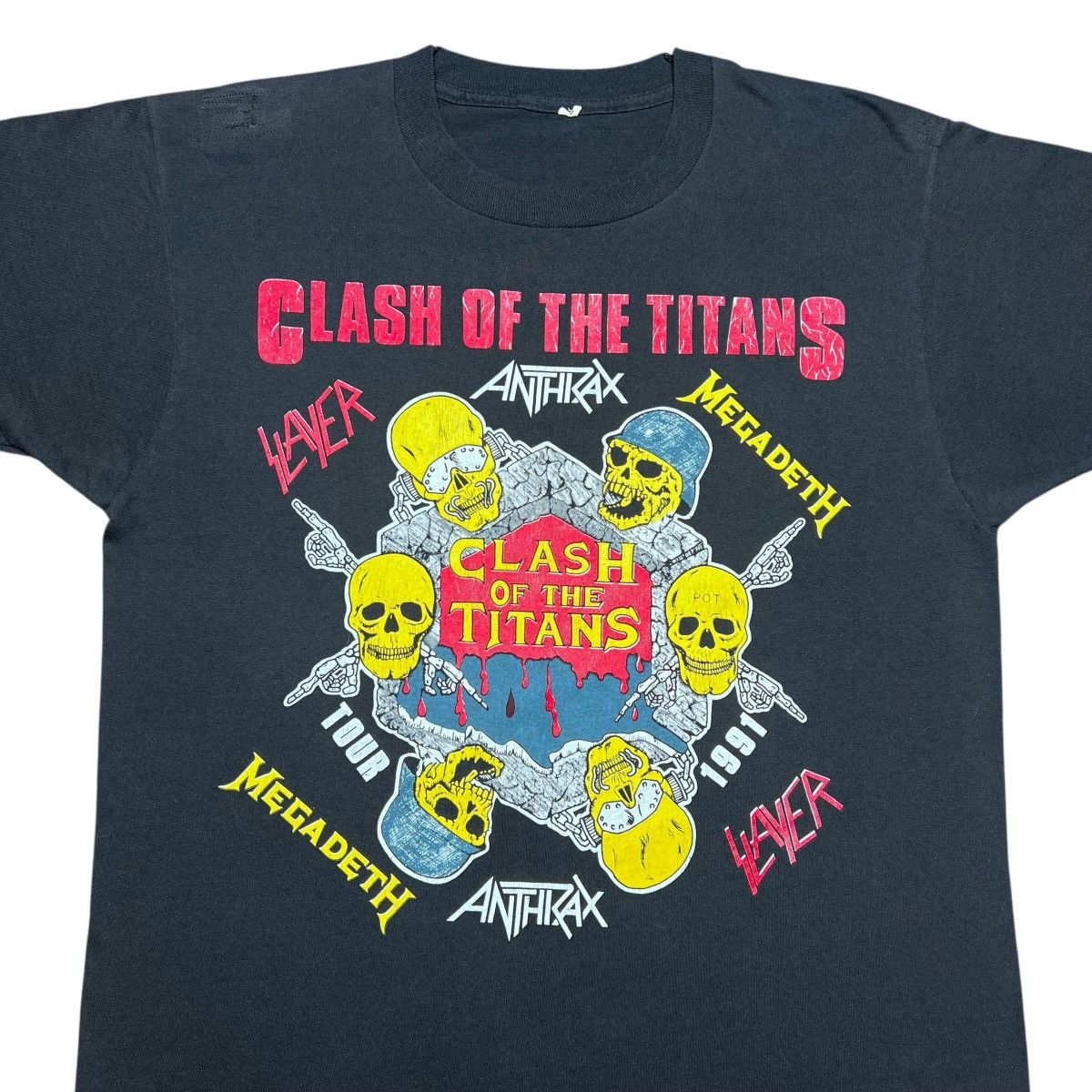 Band Tees Vintage 1991 Clash Of The Titans Tour Alice In Chains Tee Size US L / EU 52-54 / 3 - 4 Thumbnail