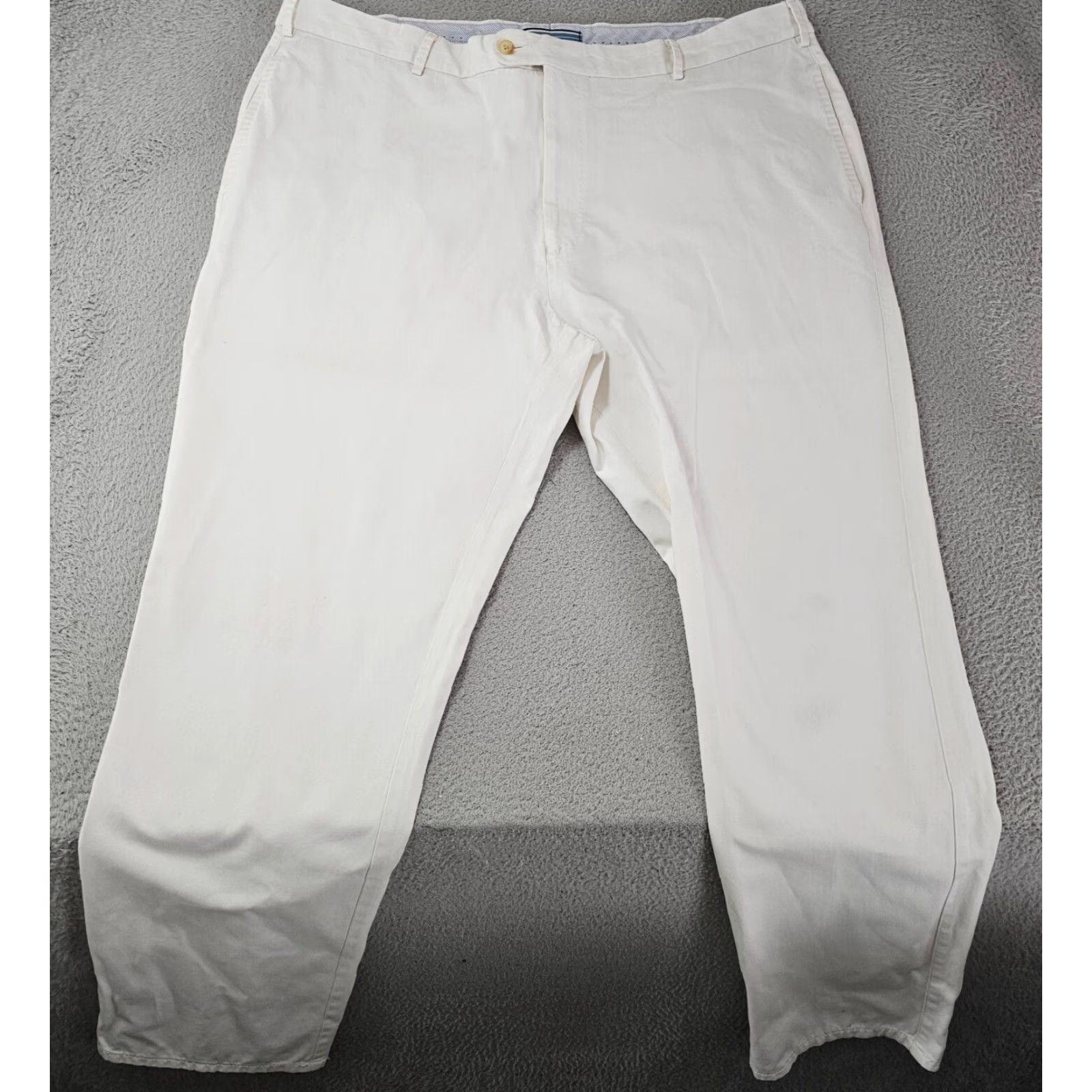 Peter Millar Peter Millar Raleigh Washed Chino Pants Mens 42 Ivory Twill Cotton Khakis 42x31 Regular Straight Vintage: No Size US 42 / EU 58 - 2 Thumbnail