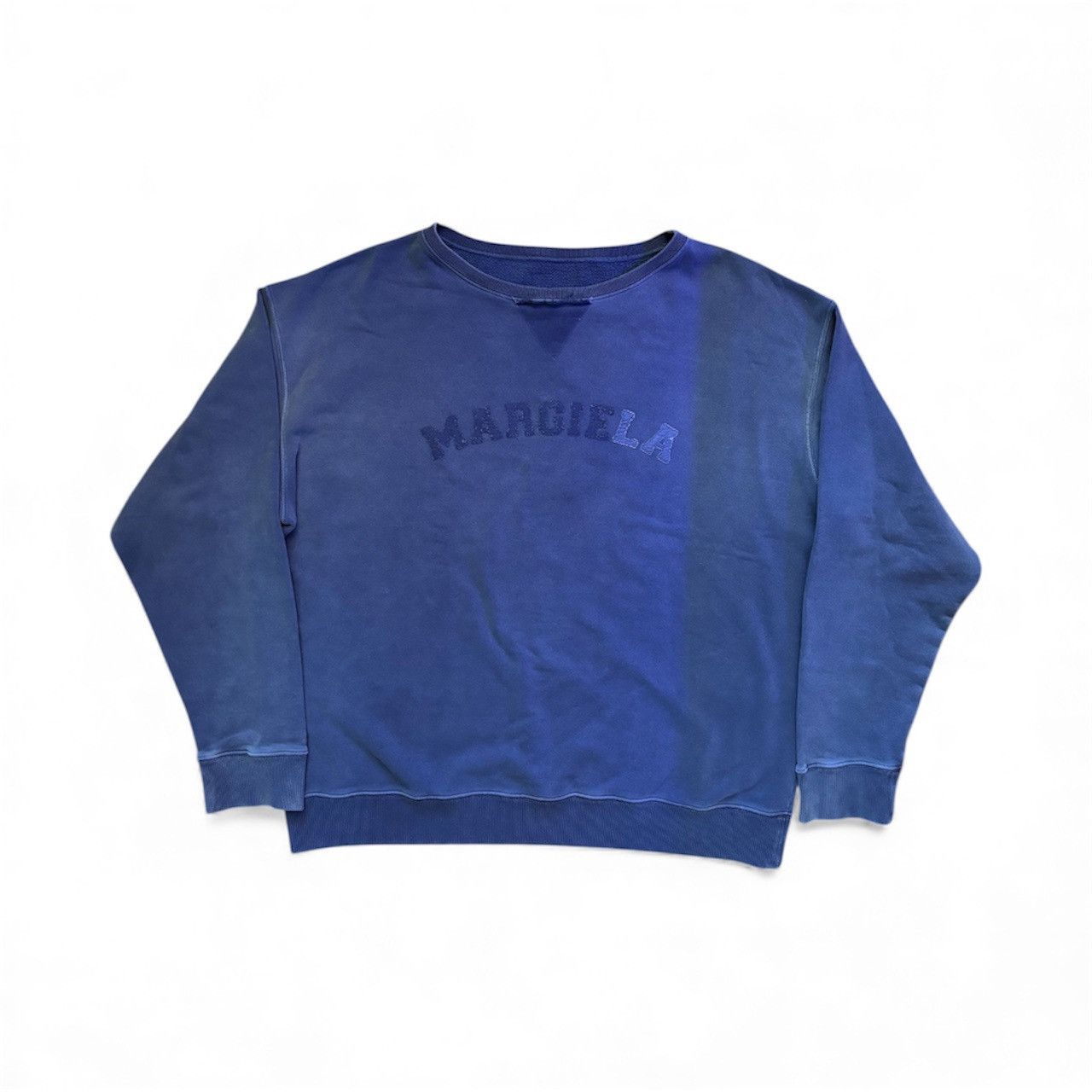Maison Margiela Maison Margiela SS23 Distressed Appliqué Logo Crewneck Size US L / EU 52-54 / 3 - 1 Thumbnail