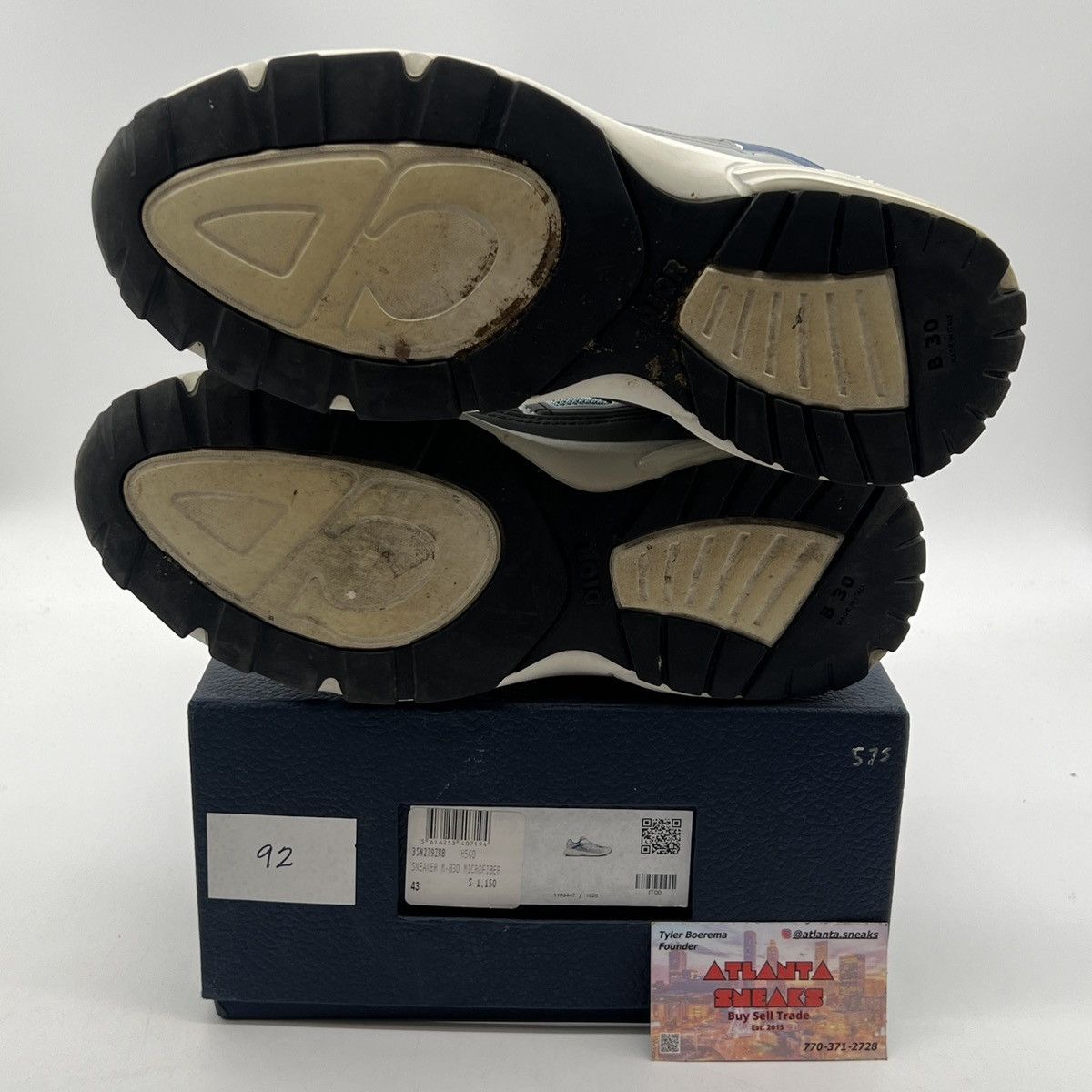 Dior Dior B30 Reflective Sneaker ‘blue Grey White’ Size US 9 / EU 42 - 8 Thumbnail