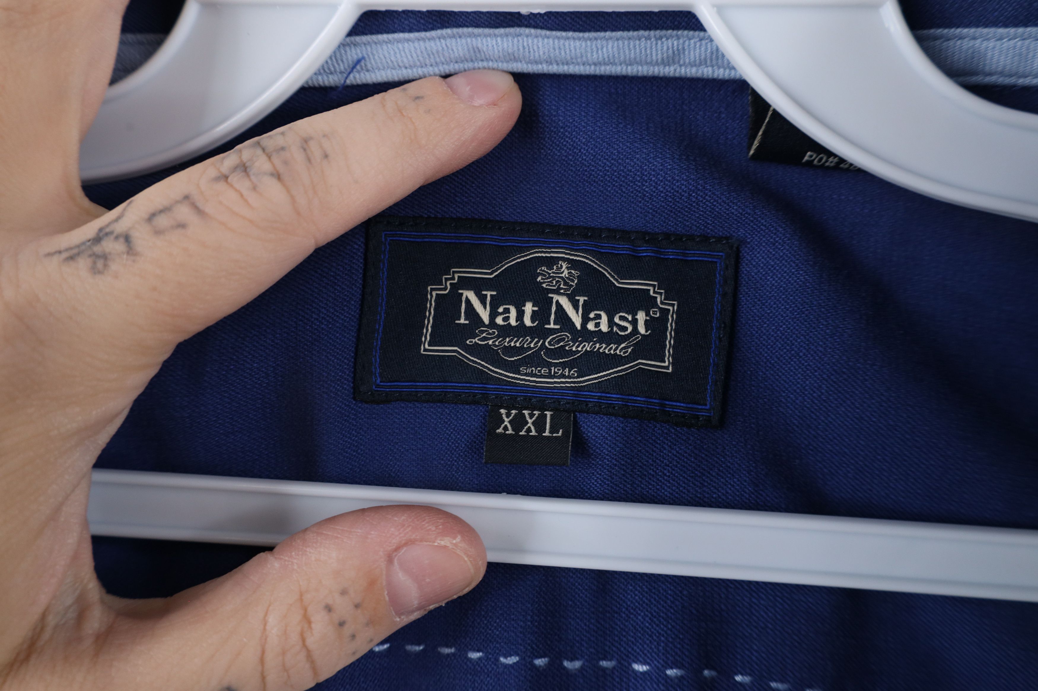 Nat Nast × Vintage Nat Nast Luxury Originals Leaf Silk Blend Hawaiian Shirt Size US XXL / EU 58 / 5 - 6 Thumbnail