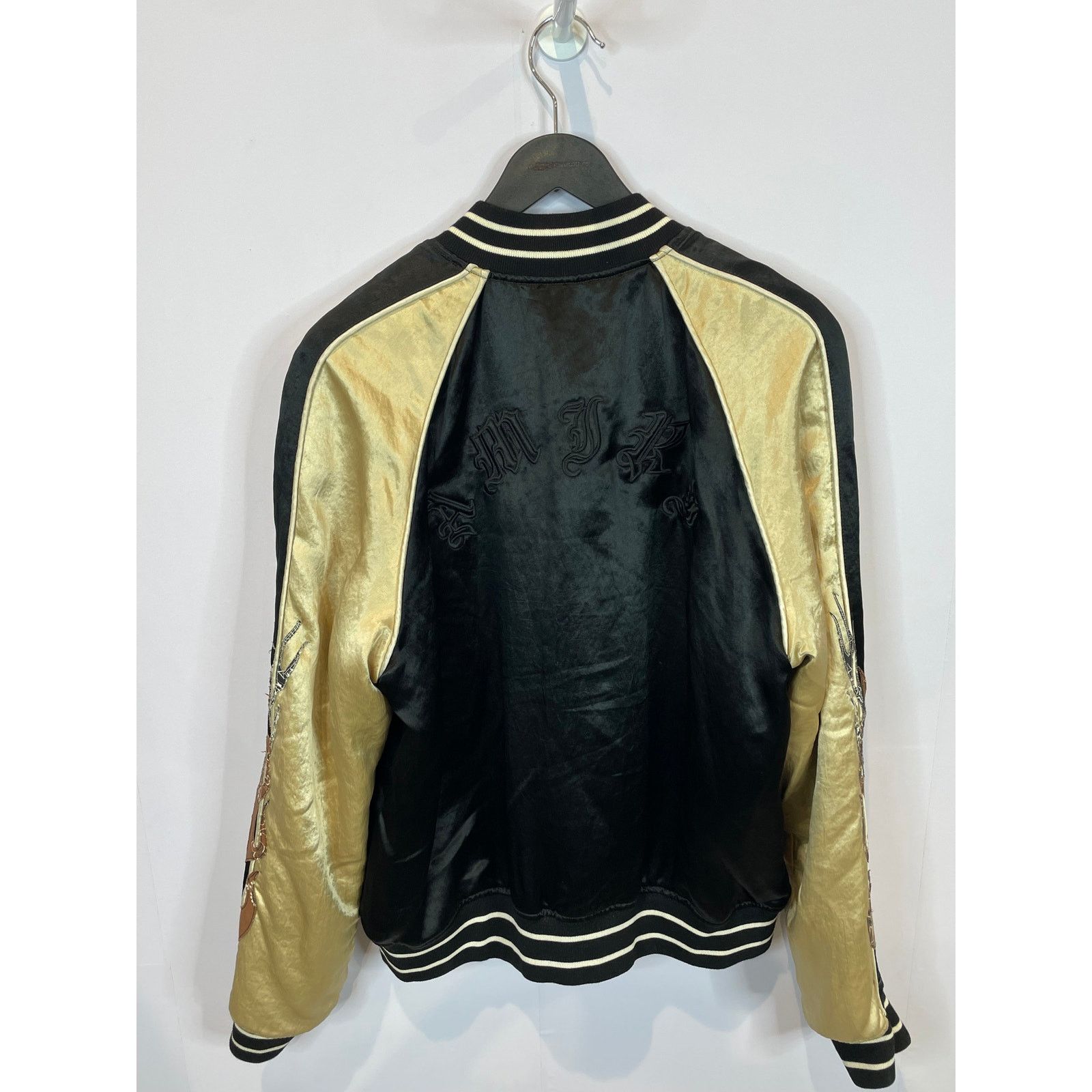 Amiri Amiri Varsity SilkFlames Old English Used XL Size US XL / EU 56 / 4 - 2 Thumbnail