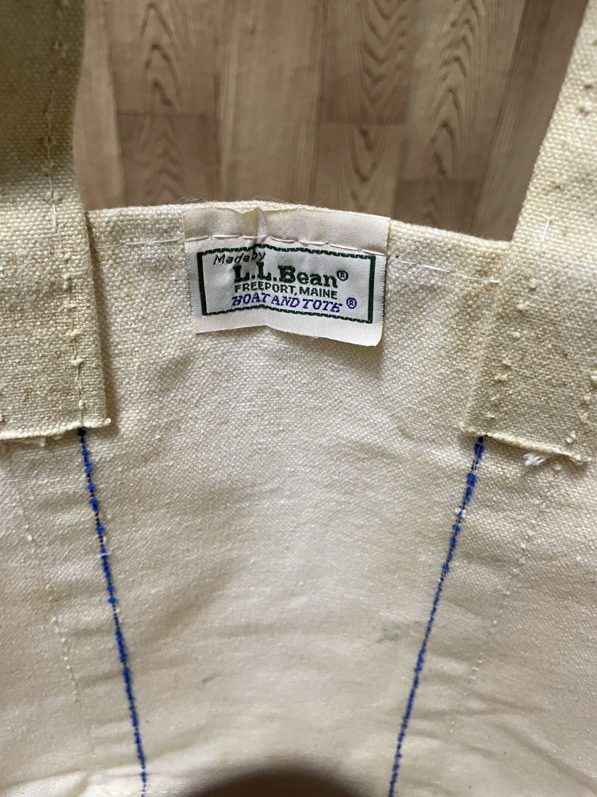 L.L. Bean Very Rare Vintage Brand LL Bean Made In Usa Tote Bag 1989s Size ONE SIZE - 6 Thumbnail