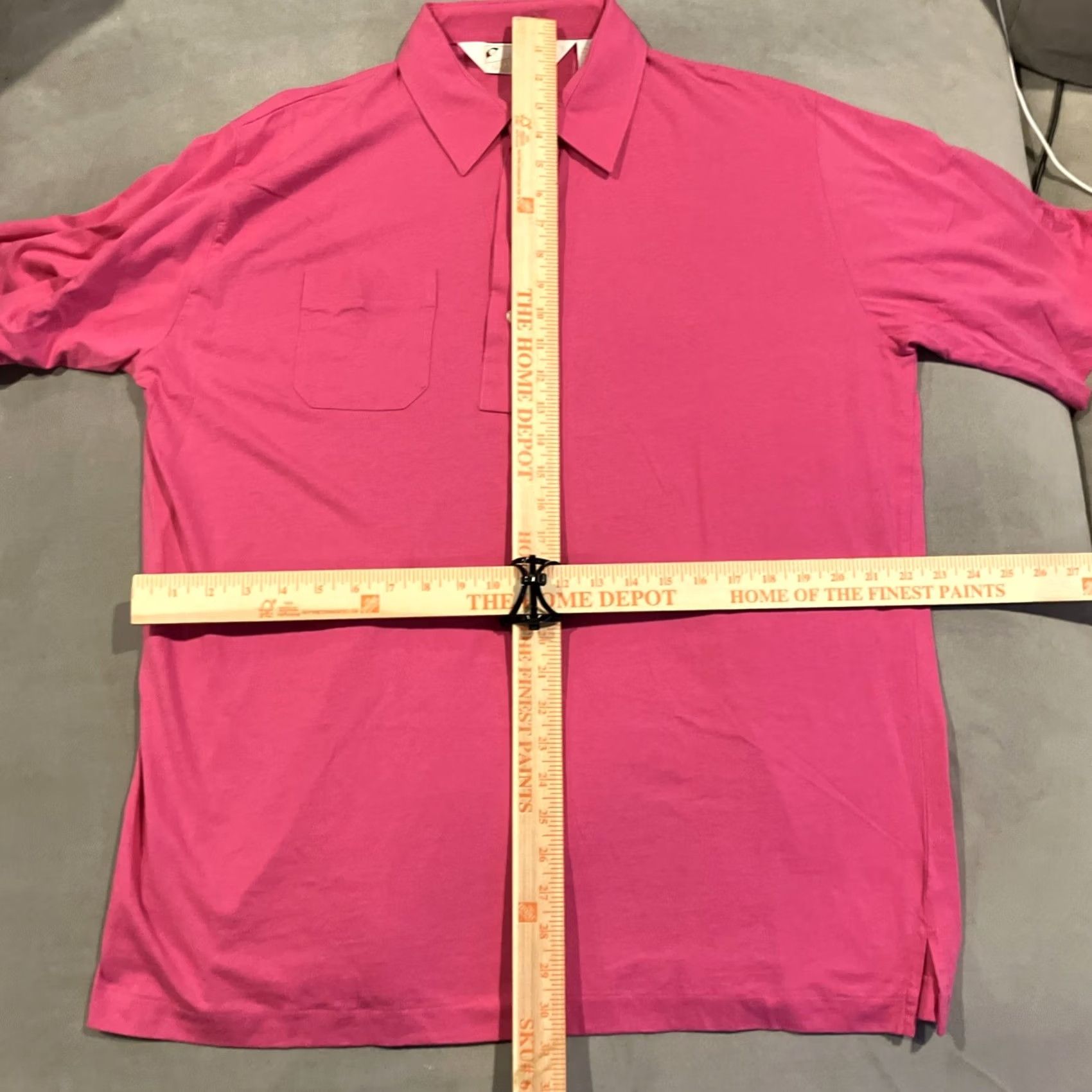 Vintage VINTAGE Arnold Palmer Polo Pink Dark 100% Cotton Golf Men XL Shirt Size US XL / EU 56 / 4 - 4 Thumbnail