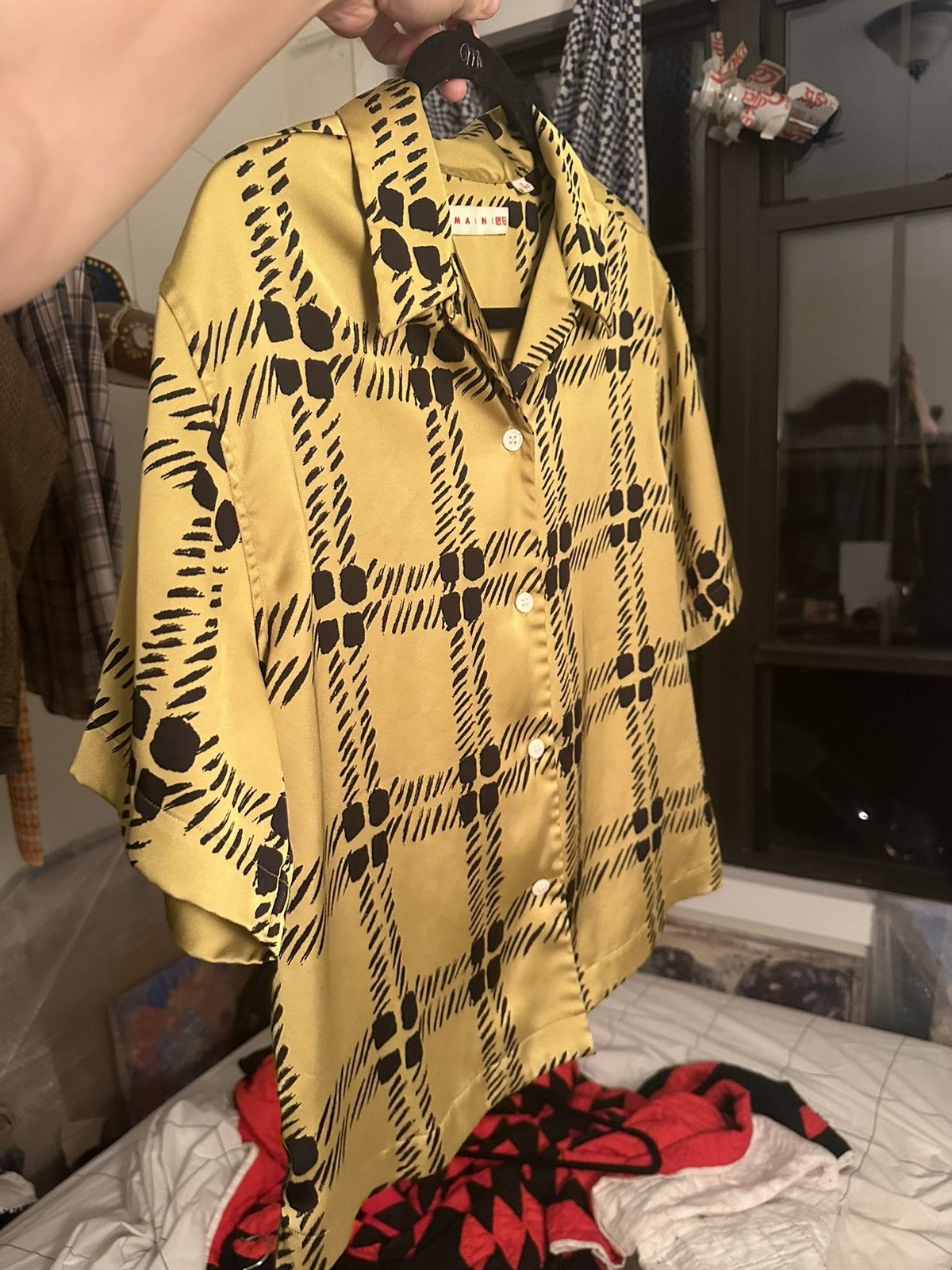 Marni × Uniqlo Marni x Uniqlo collab painted check button up Size US S / EU 44-46 / 1 - 2 Thumbnail