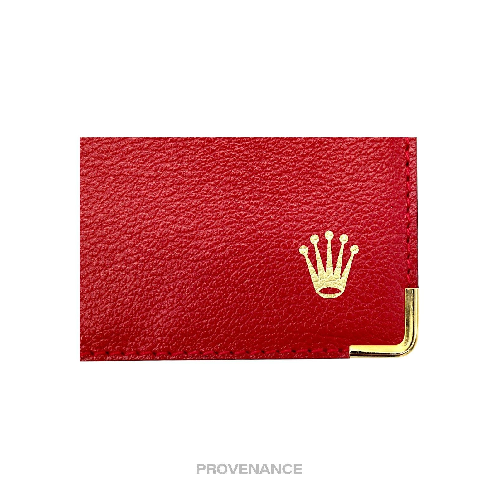 Rolex 🔴 Rolex Card Holder Wallet - Red Leather Size ONE SIZE - 5 Thumbnail