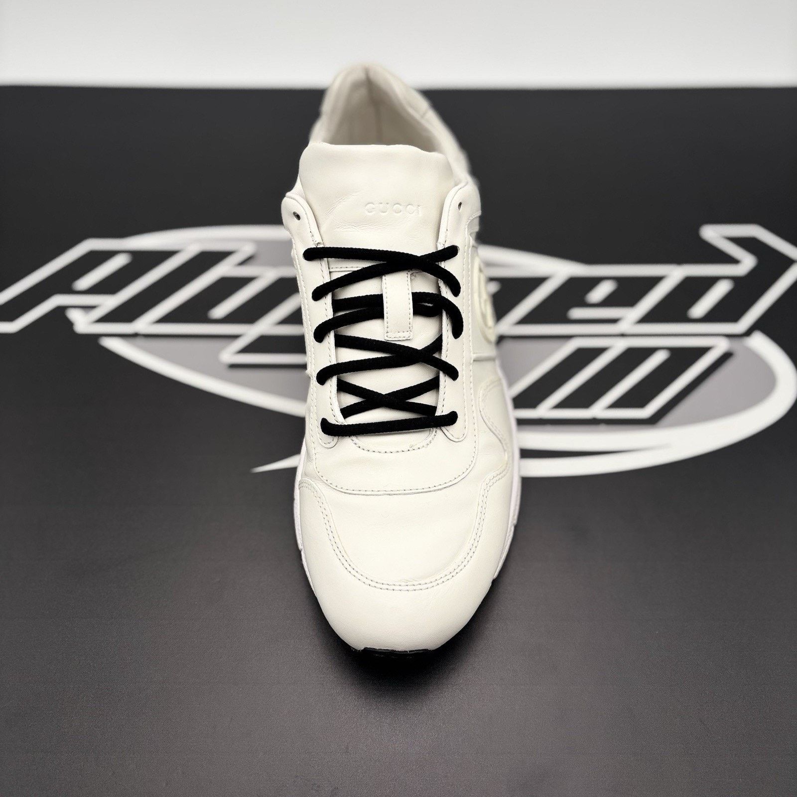 Gucci Gucci Leather Low Top ' White ' | GOOD CONDITION! Size US 6.5 / EU 39-40 - 14 Thumbnail