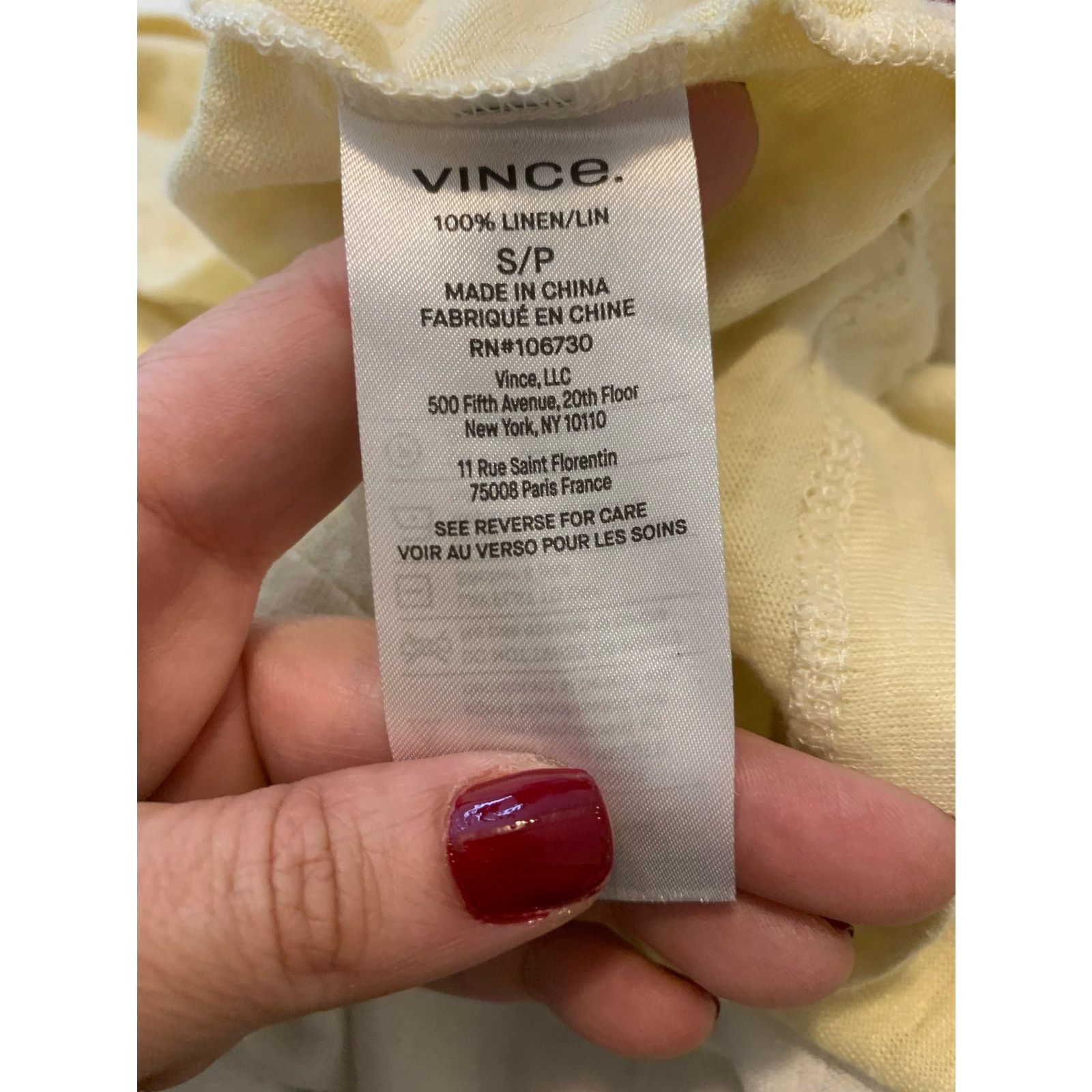 Vince Vince yellow crew neck Henley T shirt size Small Size S / US 4 / IT 40 - 4 Thumbnail