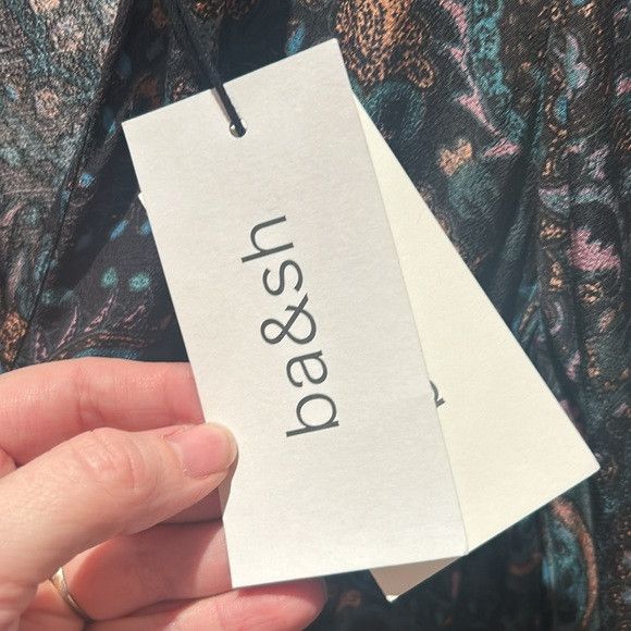 ba&sh 🎀 NEW ba&sh Zael panelled-waist paisley midi dress small Size S / US 4 / IT 40 - 8 Thumbnail