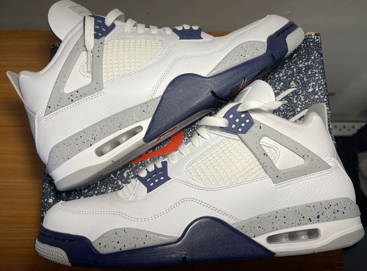 Jordan Brand Air Jordan 4 Retro Midnight Navy DH6927-140 Size US 14 / EU 47 - 1 Thumbnail