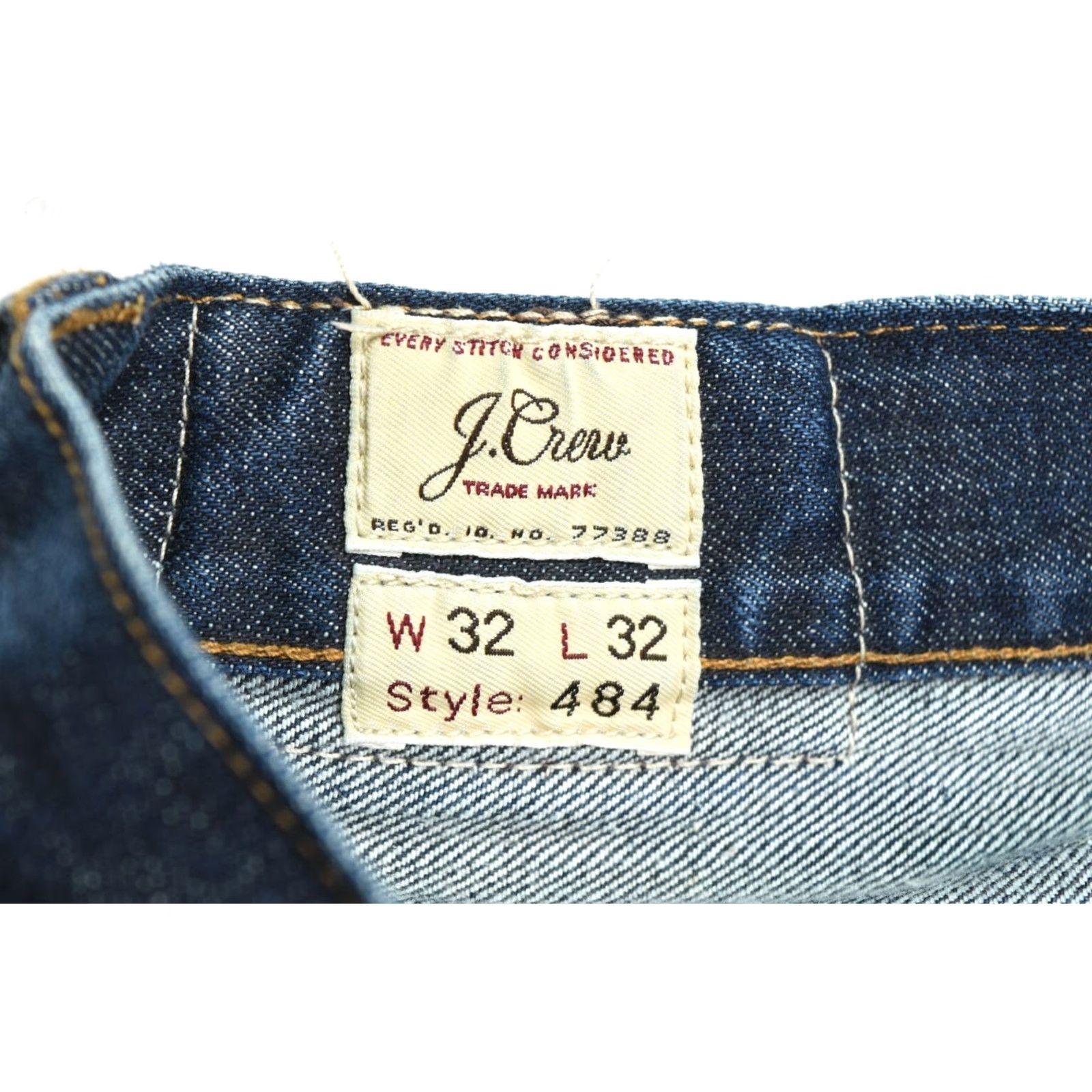 J.Crew J.CREW 484 Slim Fit Jeans Mens 32x32 Blue Indigo Riverton Wash Denim Size US 32 / EU 48 - 4 Thumbnail