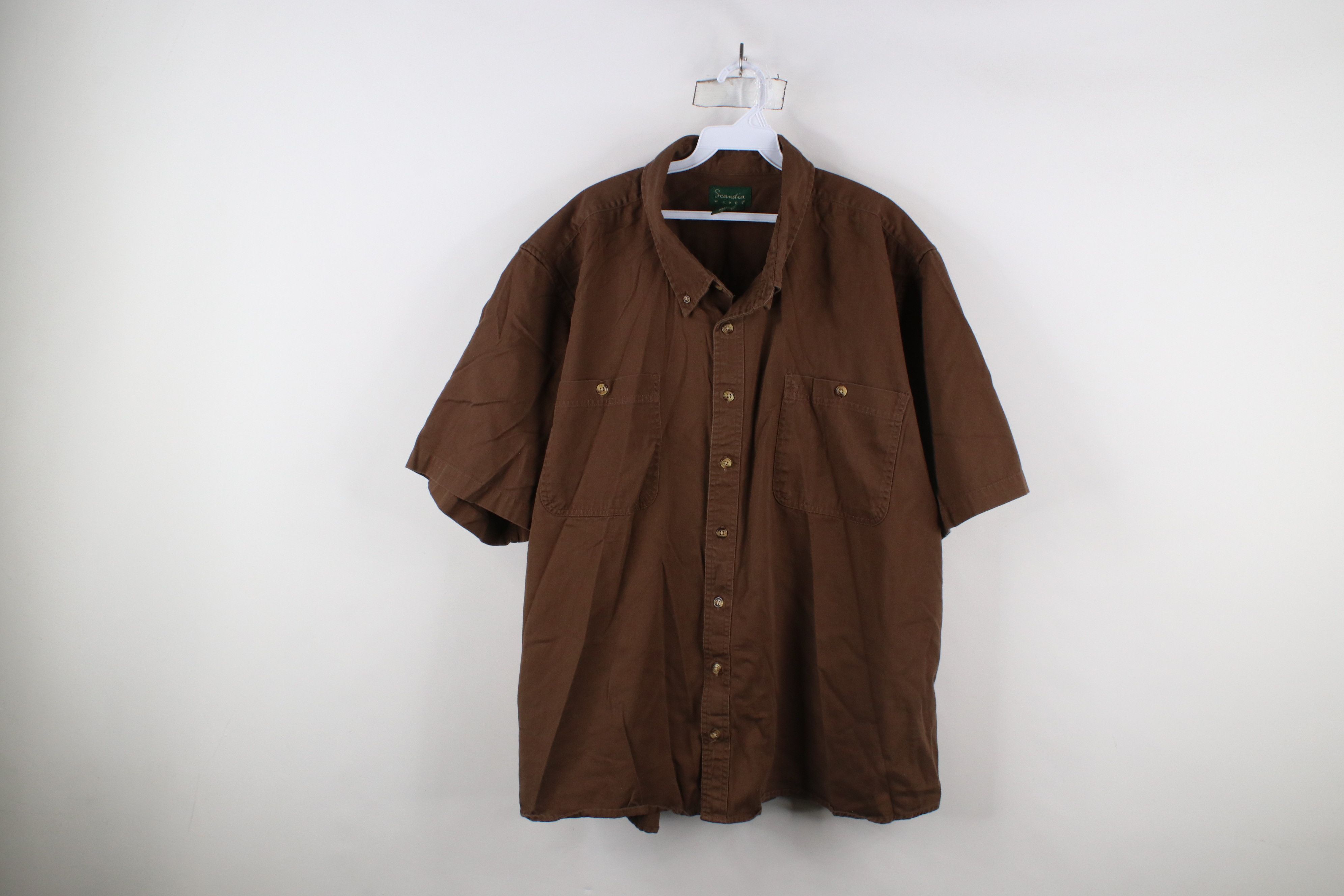 Vintage Vintage 90s Streetwear Short Sleeve Collared Button Shirt Size US XXL / EU 58 / 5 - 1 Thumbnail