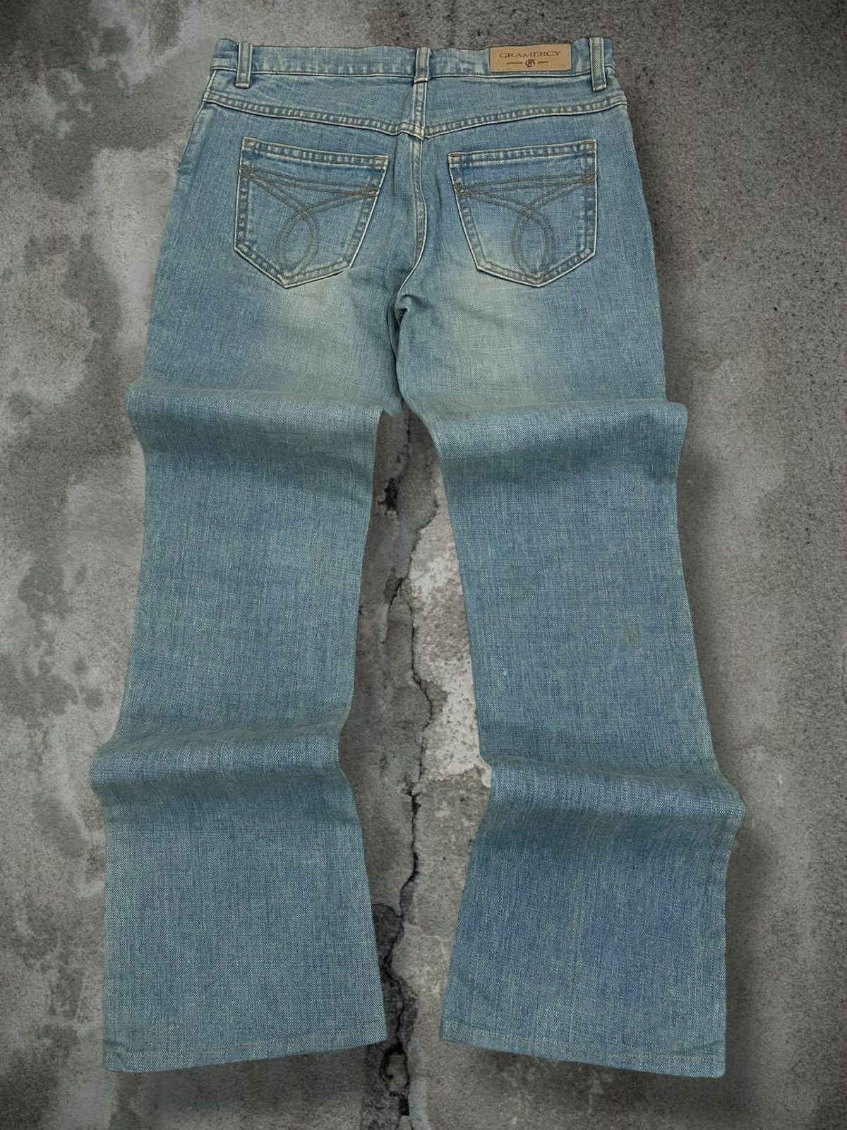 Japanese Brand Vintage 90s Japan Designer Gramercy Mudwash Blue Denim Size US 28 / EU 44 - 7 Thumbnail