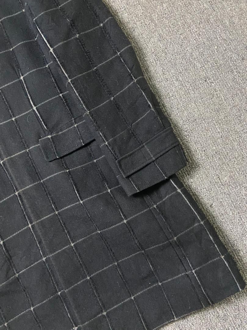 ABAHOUSE ABAHOUSE Brand Wool Blend Checkered Pattern Coat (183) Size US XS / EU 42 / 0 - 11 Thumbnail