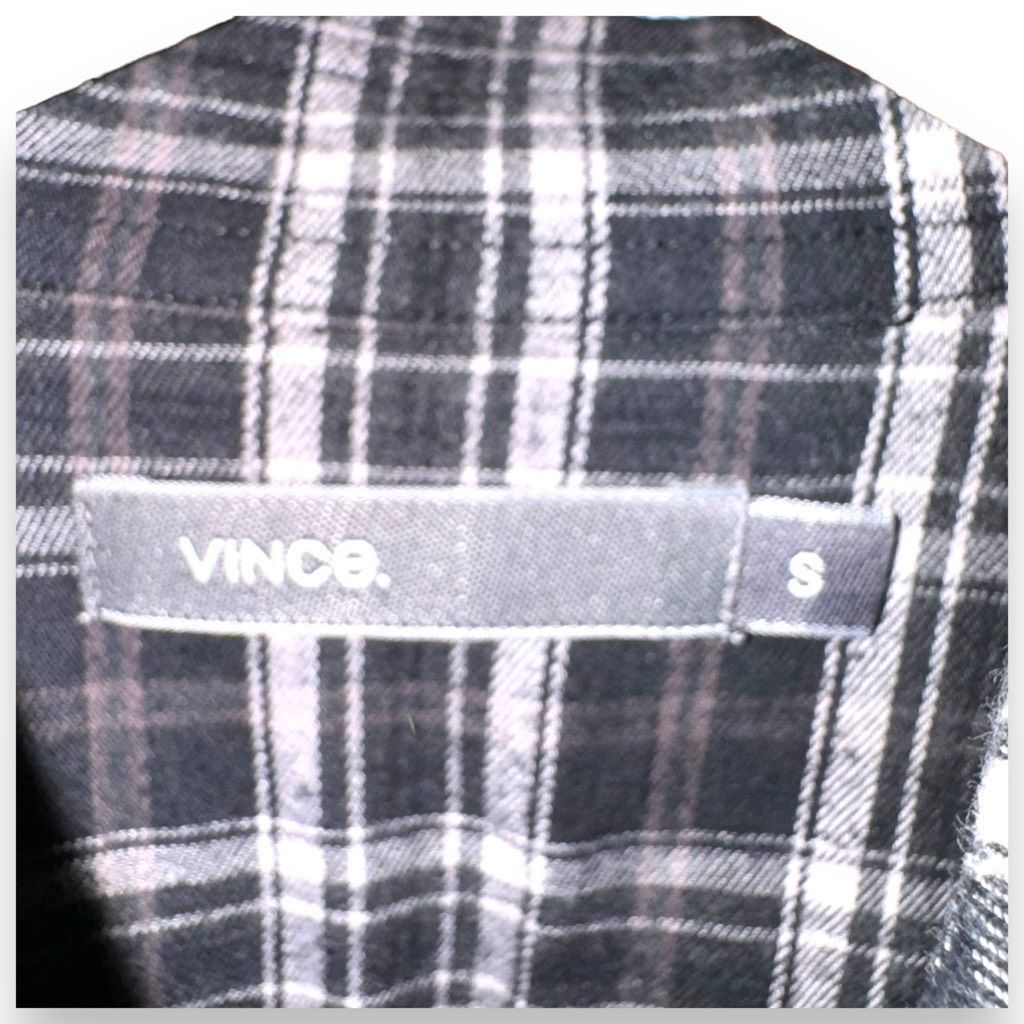 Vince Vince Black Luxury Flannel Button Down Shirt Size S Size US S / EU 44-46 / 1 - 2 Thumbnail