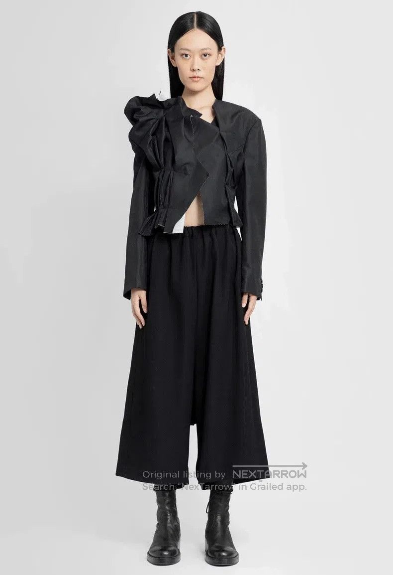 Comme des Garcons Comme Des Garcons Black Pleated Short Jacket Size S / US 4 / IT 40 - 6 Thumbnail
