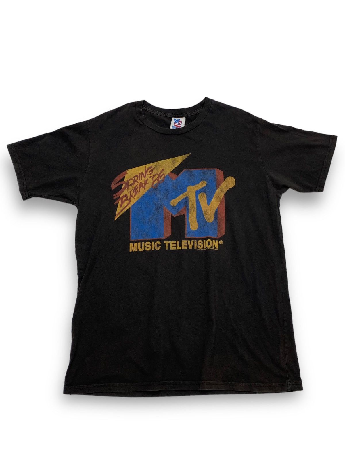 Mtv 2008 Vintage MTV Big Logo MTV Deep Brown T Shirt Size US L / EU 52-54 / 3 - 1 Thumbnail