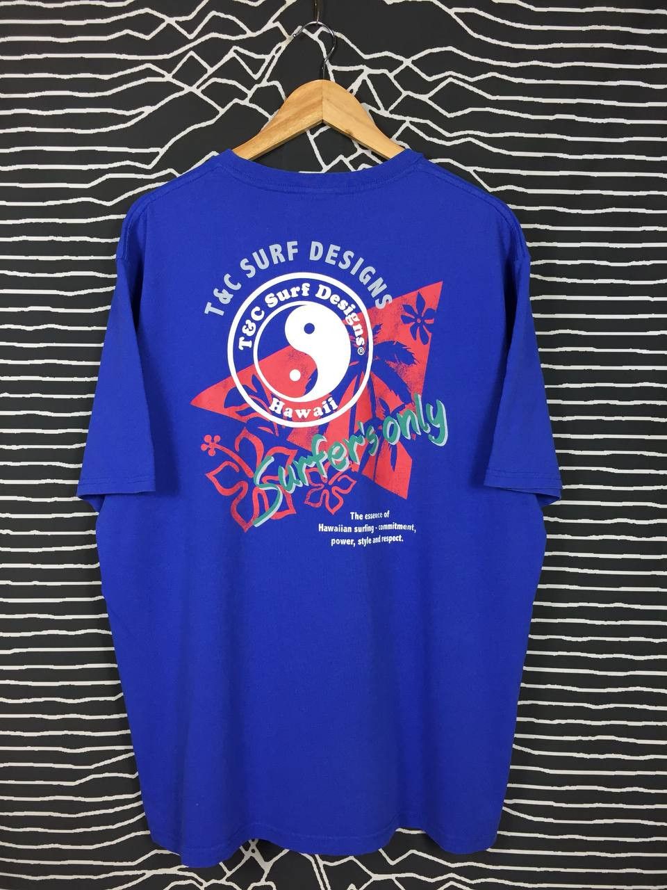 Vintage Vtg T&C Surf Designs Hawaii Surfer's Only Tee Size US XXL / EU 58 / 5 - 2 Thumbnail
