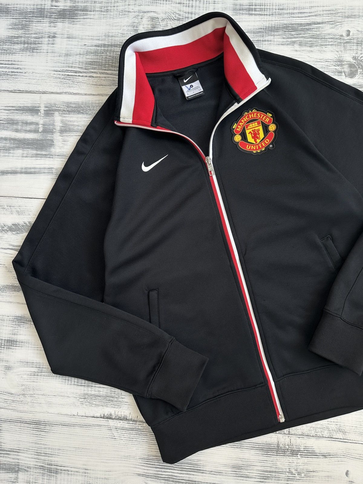 Nike NIKE Manchester United Men’s Training Soccer Track Jacket Size US S / EU 44-46 / 1 - 11 Thumbnail