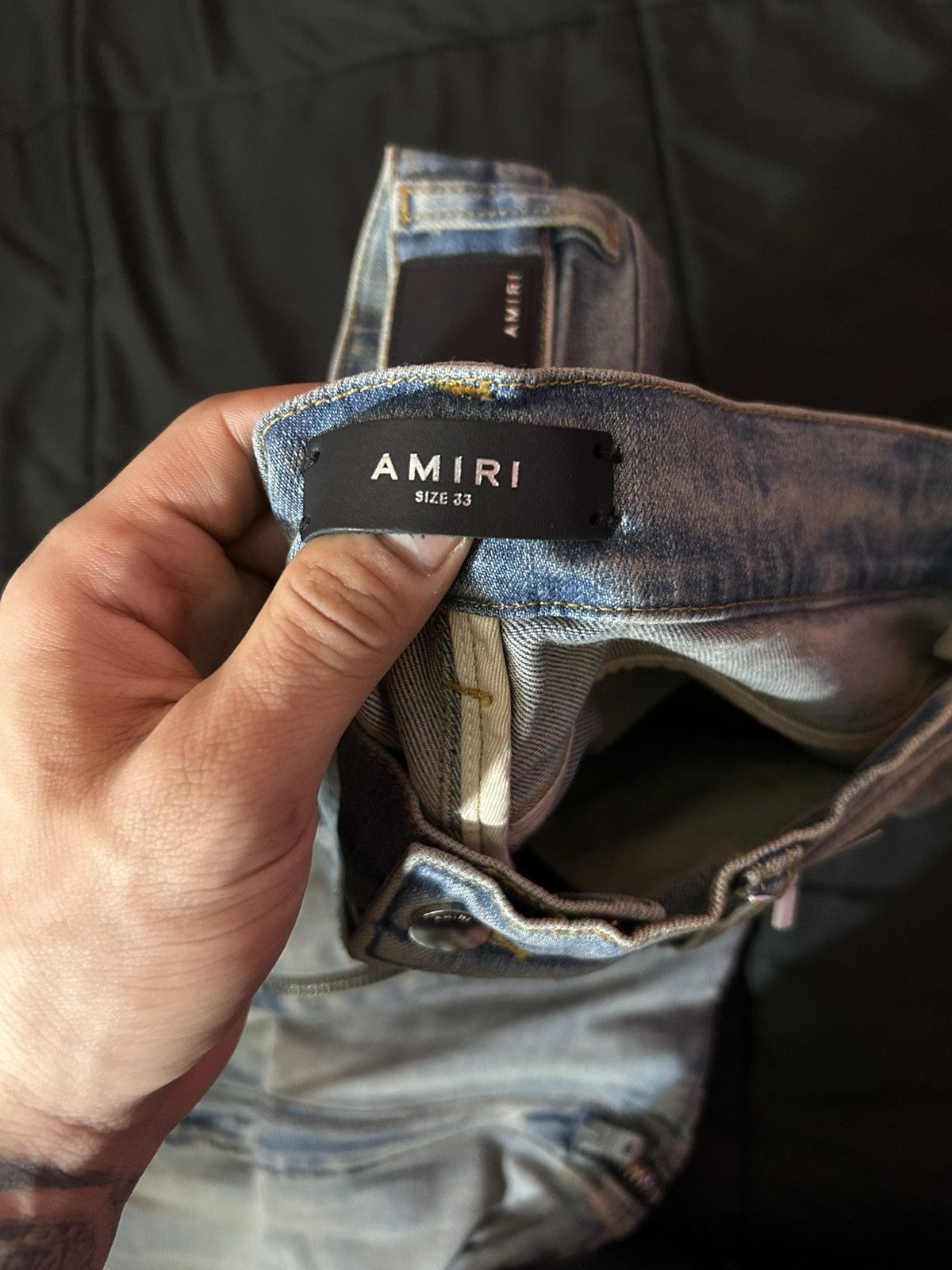 Amiri CLAY INDIGO AMIRI PLAID MX2 JEANS Size US 33 - 5 Thumbnail