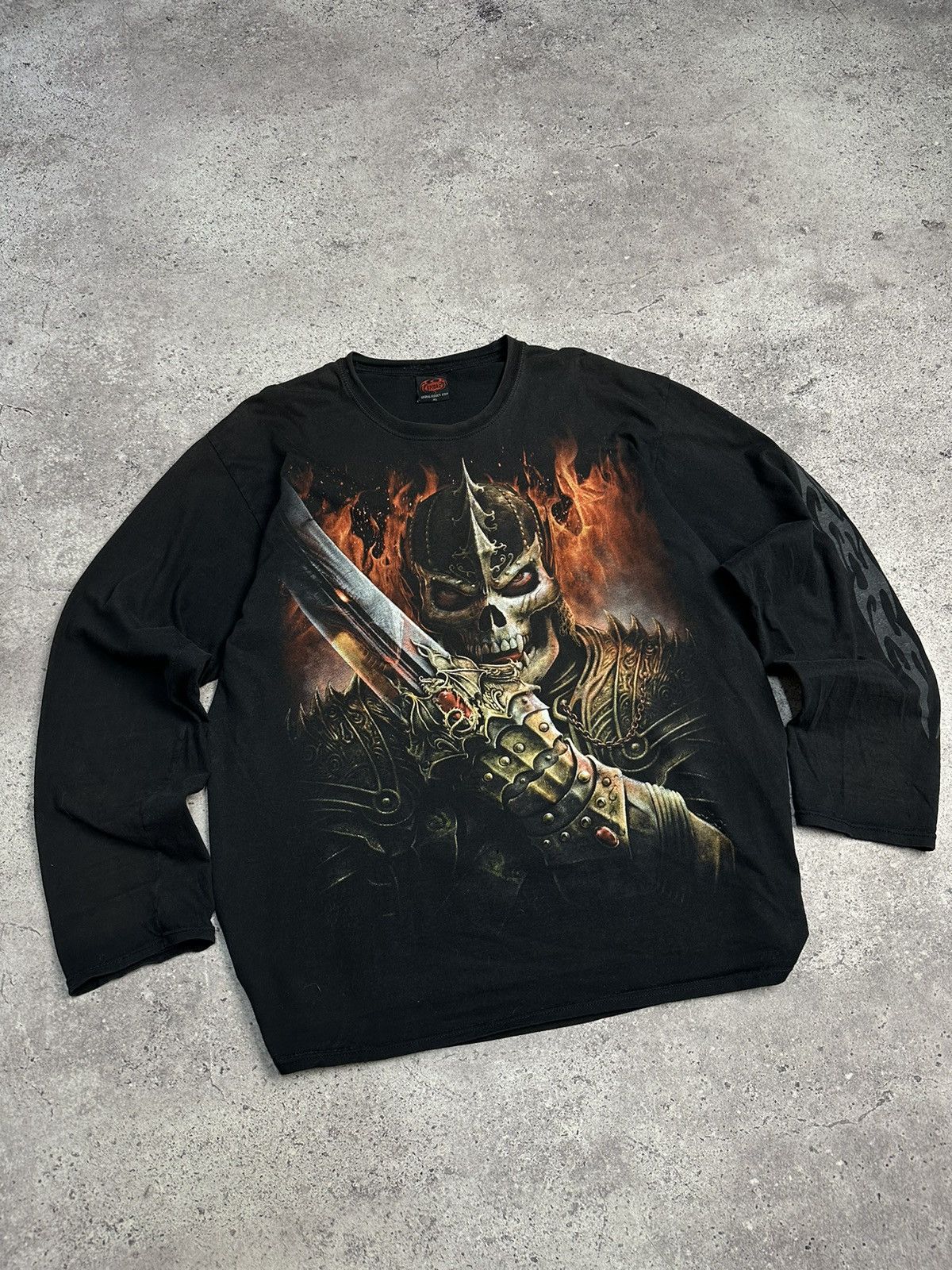 Vintage Vintage 90s Spiral Death 💀Game Over Y2K Drill Skull Size US XL / EU 56 / 4 - 3 Thumbnail
