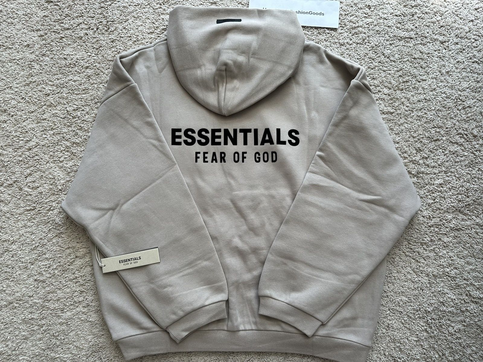 Essentials Fear of God Essentials Fleece Hoodie Desert Sand Size US XL / EU 56 / 4 - 3 Thumbnail