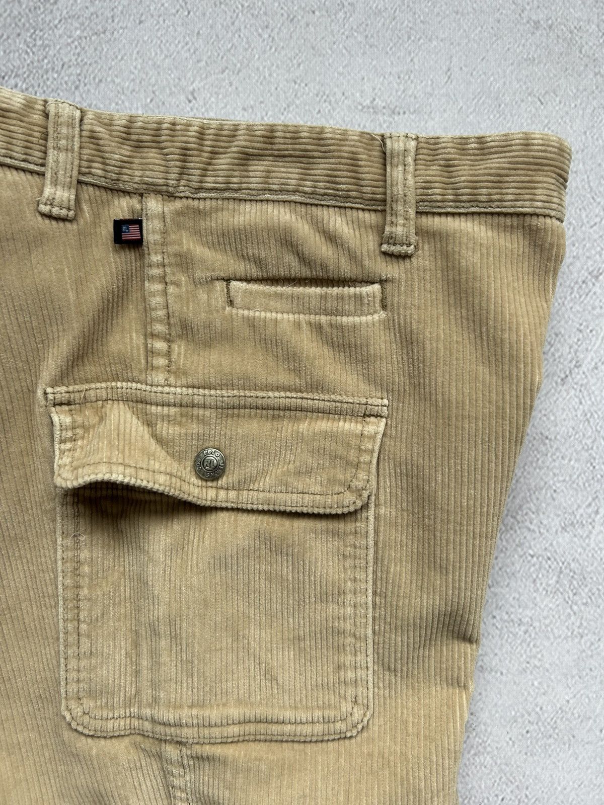 Polo Ralph Lauren × Vintage Polo Ralph Lauren Jeans women's velvet cargo pants size 6 Size 28" / US 6 / IT 42 - 12 Thumbnail