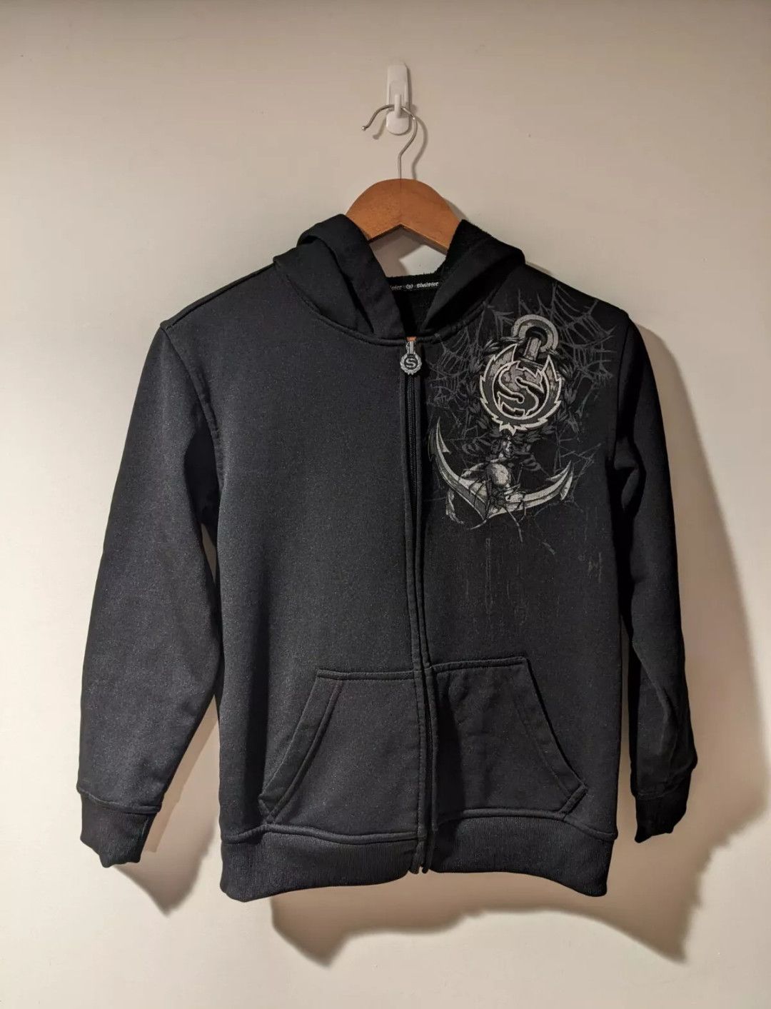 Affliction × Southpole × Vintage Vintage Y2K Sinister MMA UFC Youth Large Full Zip Hoodie Size US L / EU 52-54 / 3 - 3 Thumbnail