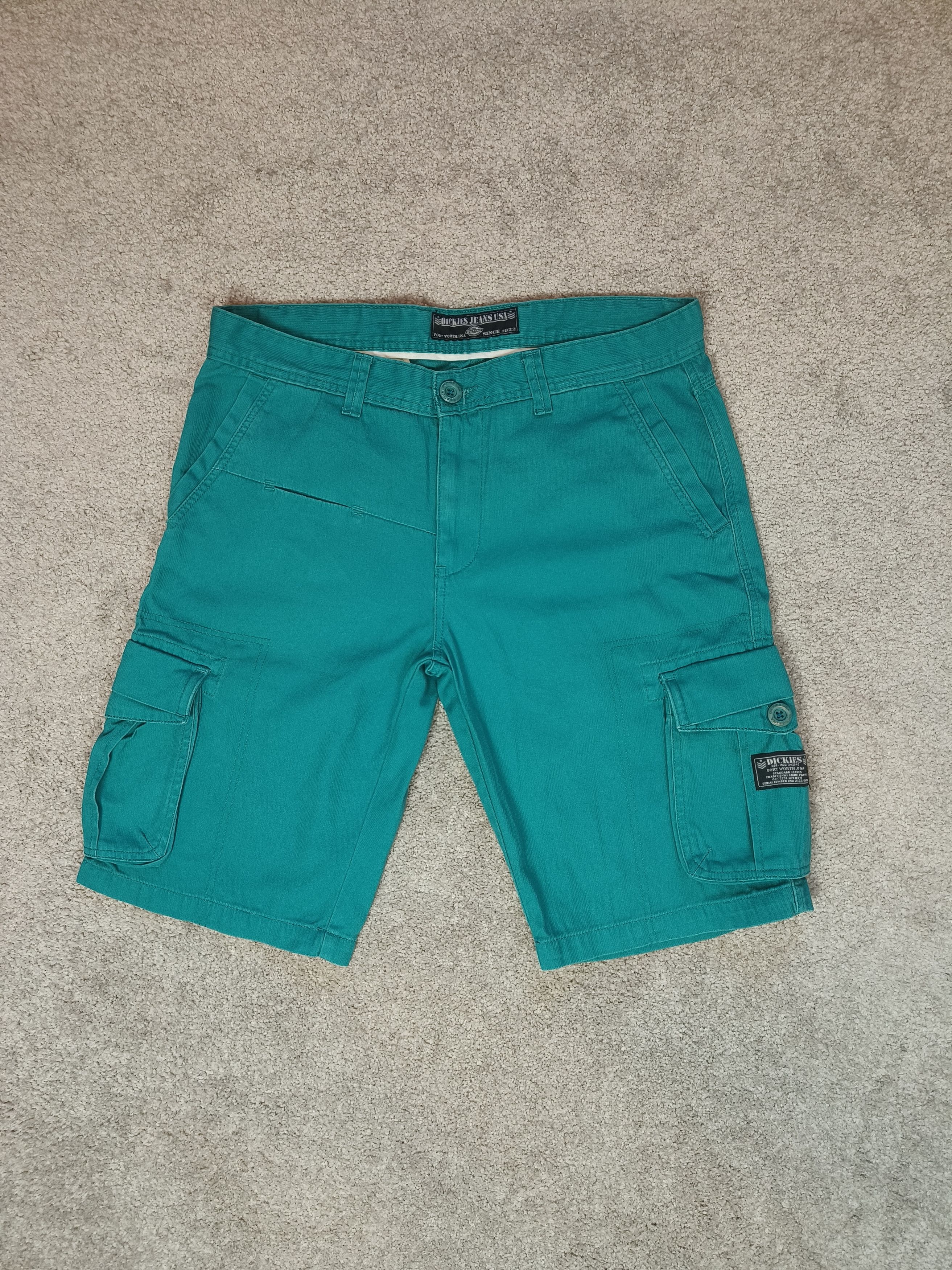 Dickies Dickies Fort Worth USA Vintage Cargo Shorts Size US 33 - 1 Thumbnail