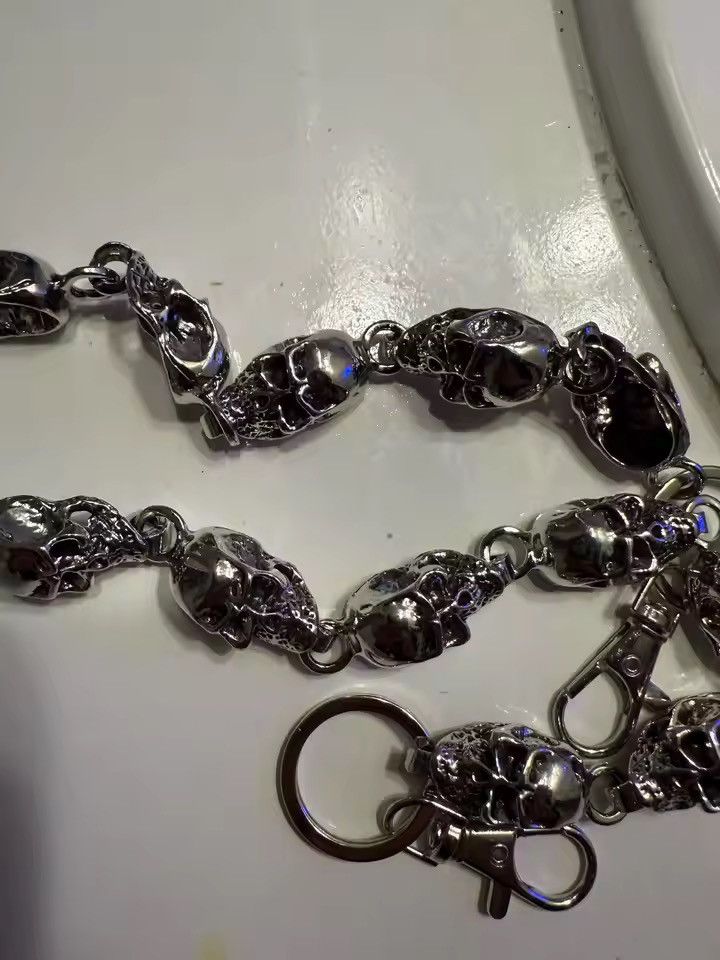Vintage Skull Keychain Wallet Chain Size ONE SIZE - 4 Thumbnail