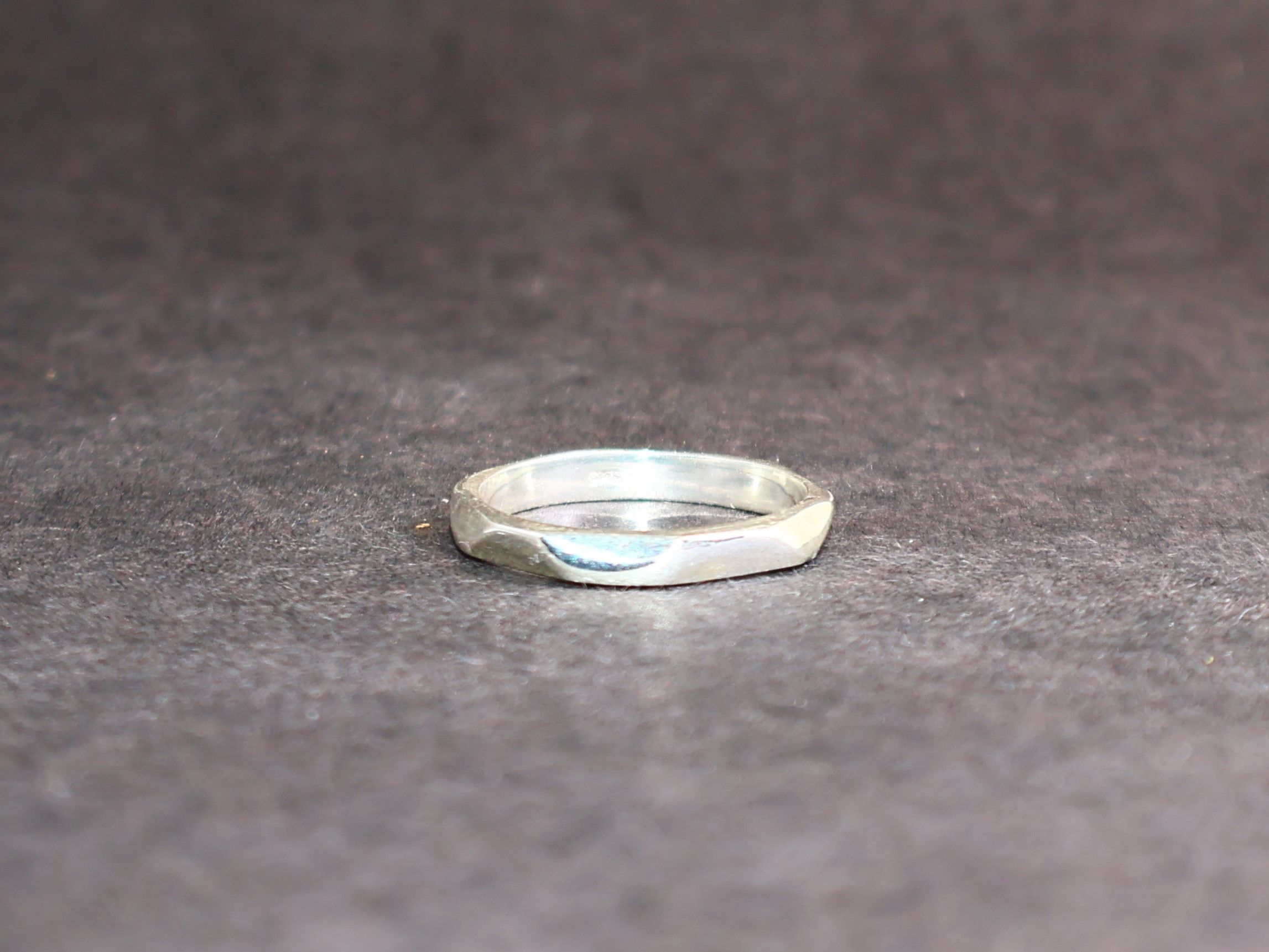Handmade Band Ring, Silver Band Ring, 925 Sterling Silver Handmade, Size ONE SIZE - 2 Thumbnail