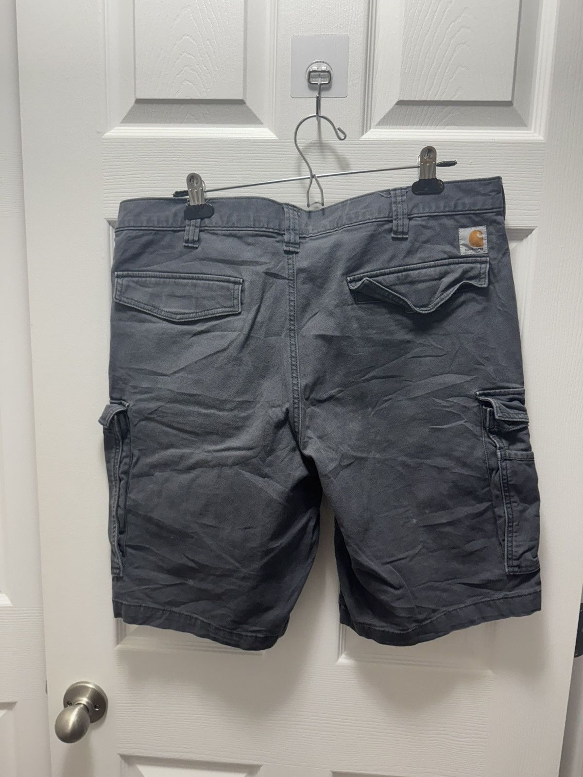 Carhartt Carhartt Cargo Shorts Grey Vintage Workwear Distressed Size US 40 / EU 56 - 3 Thumbnail
