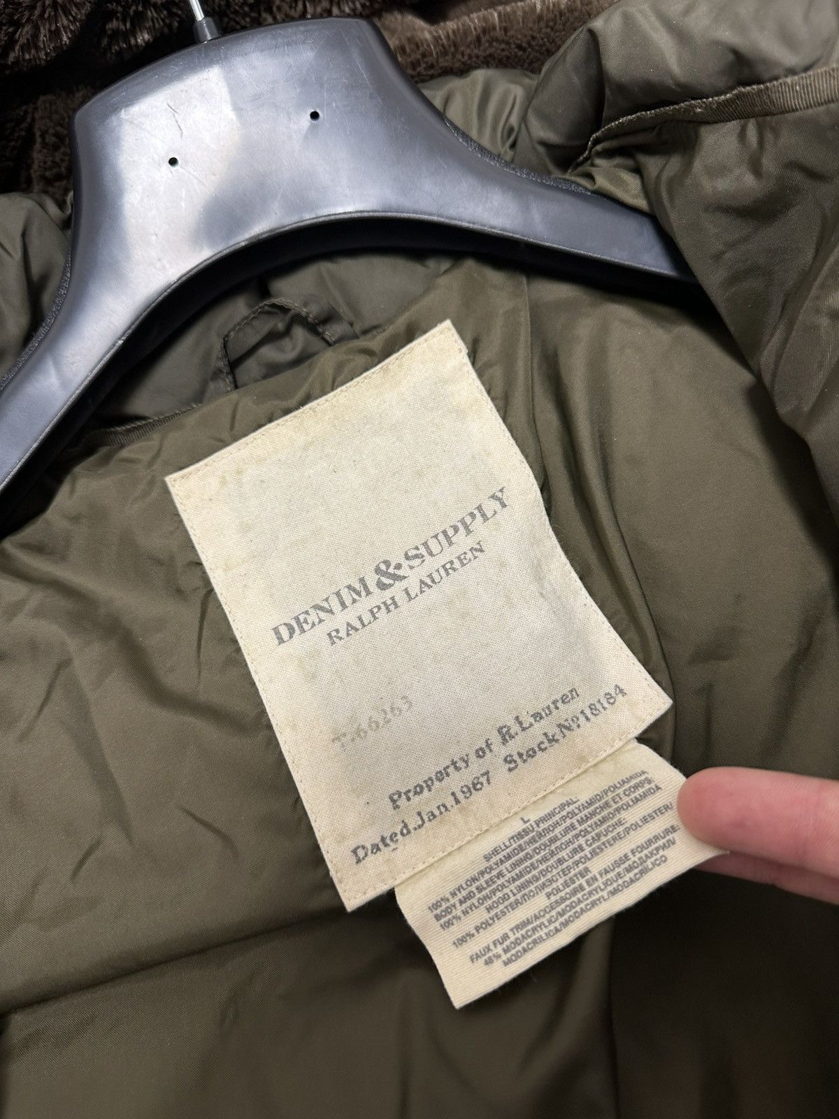 Denim & Supply Ralph Lauren Denim Supply Ralph Lauren Women’s Olive Puffer Jacket Size L Size L / US 10 / IT 46 - 7 Thumbnail