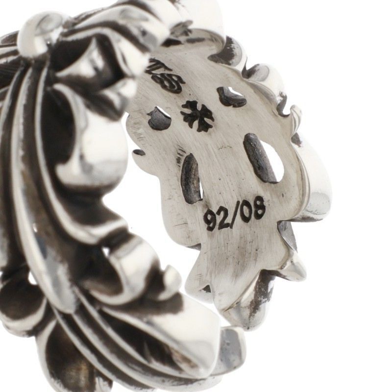 Chrome Hearts Chrome Hearts Double Floral Cross Silver Ring Size ONE SIZE - 4 Thumbnail